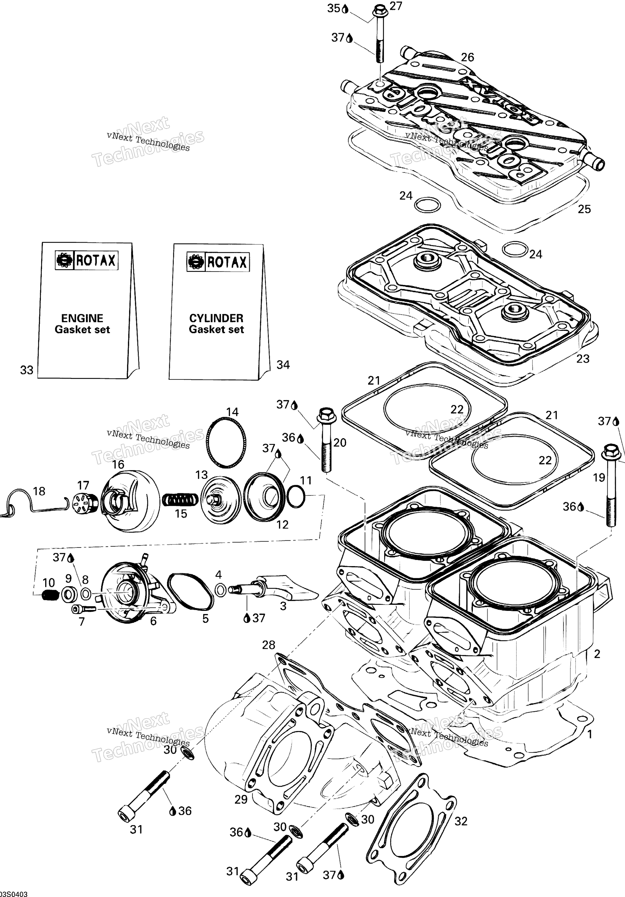 Цилиндр And Exhaust Manifold