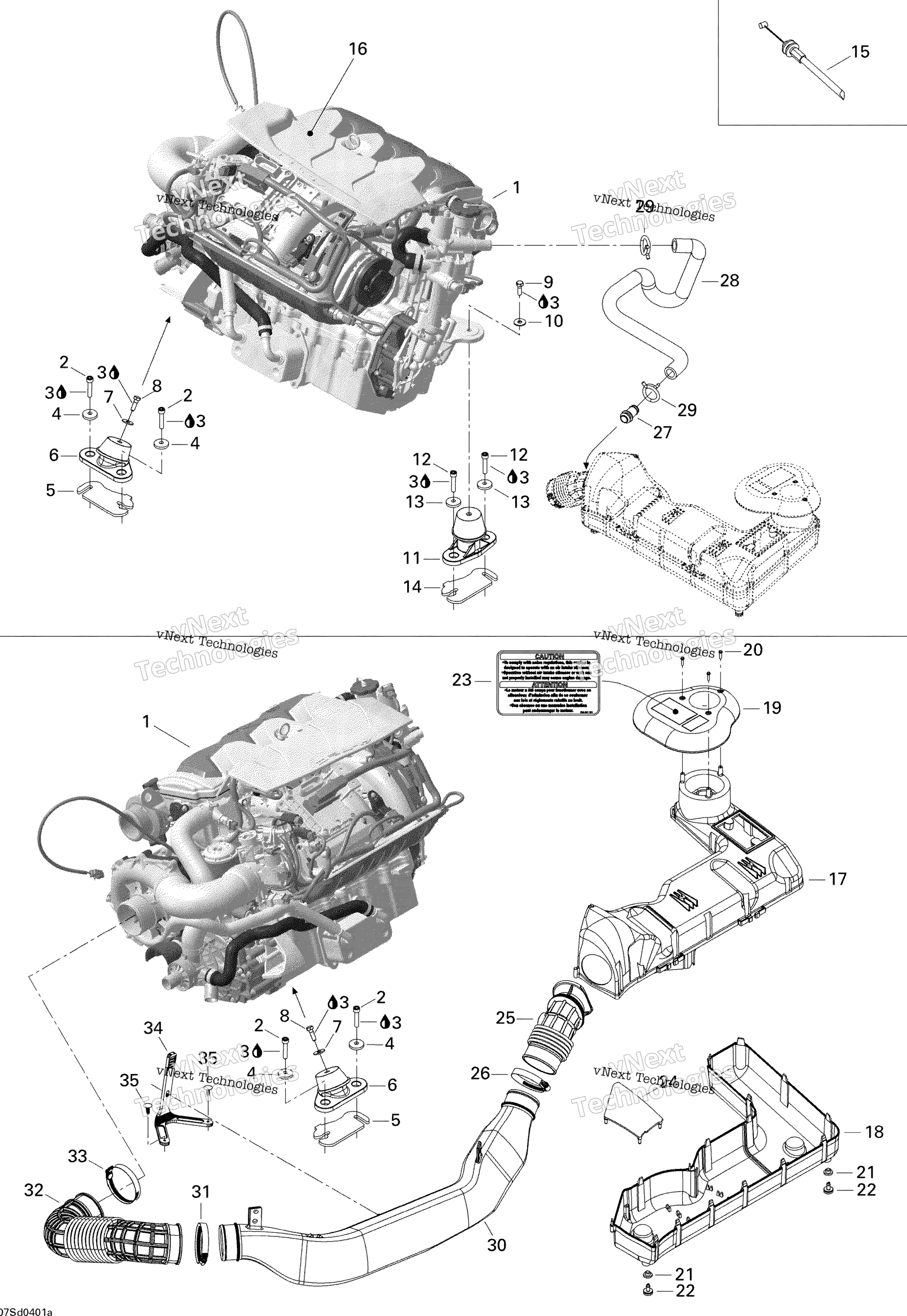 Двигатель Support And Air Intake