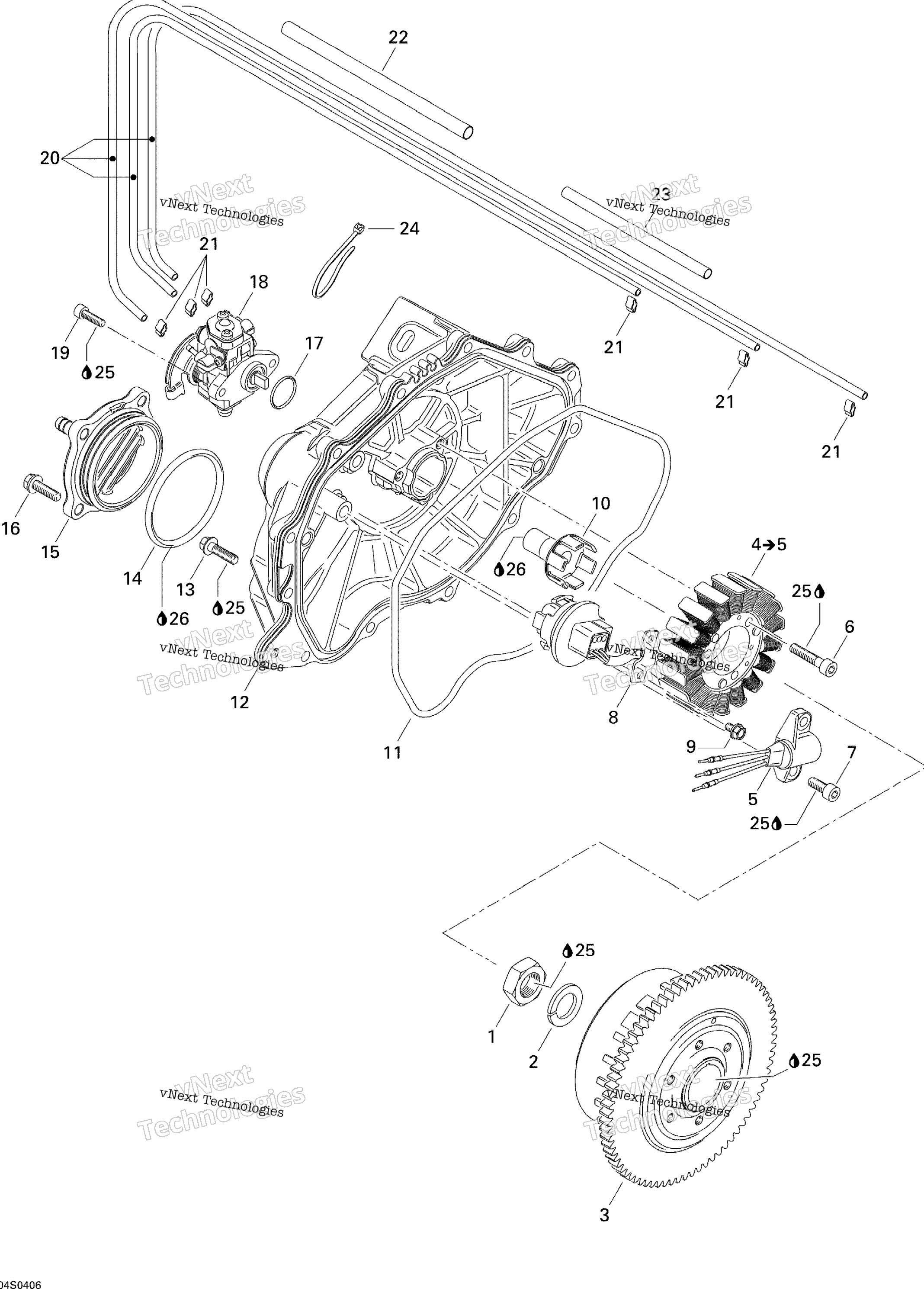 Магнето And Oil Pump