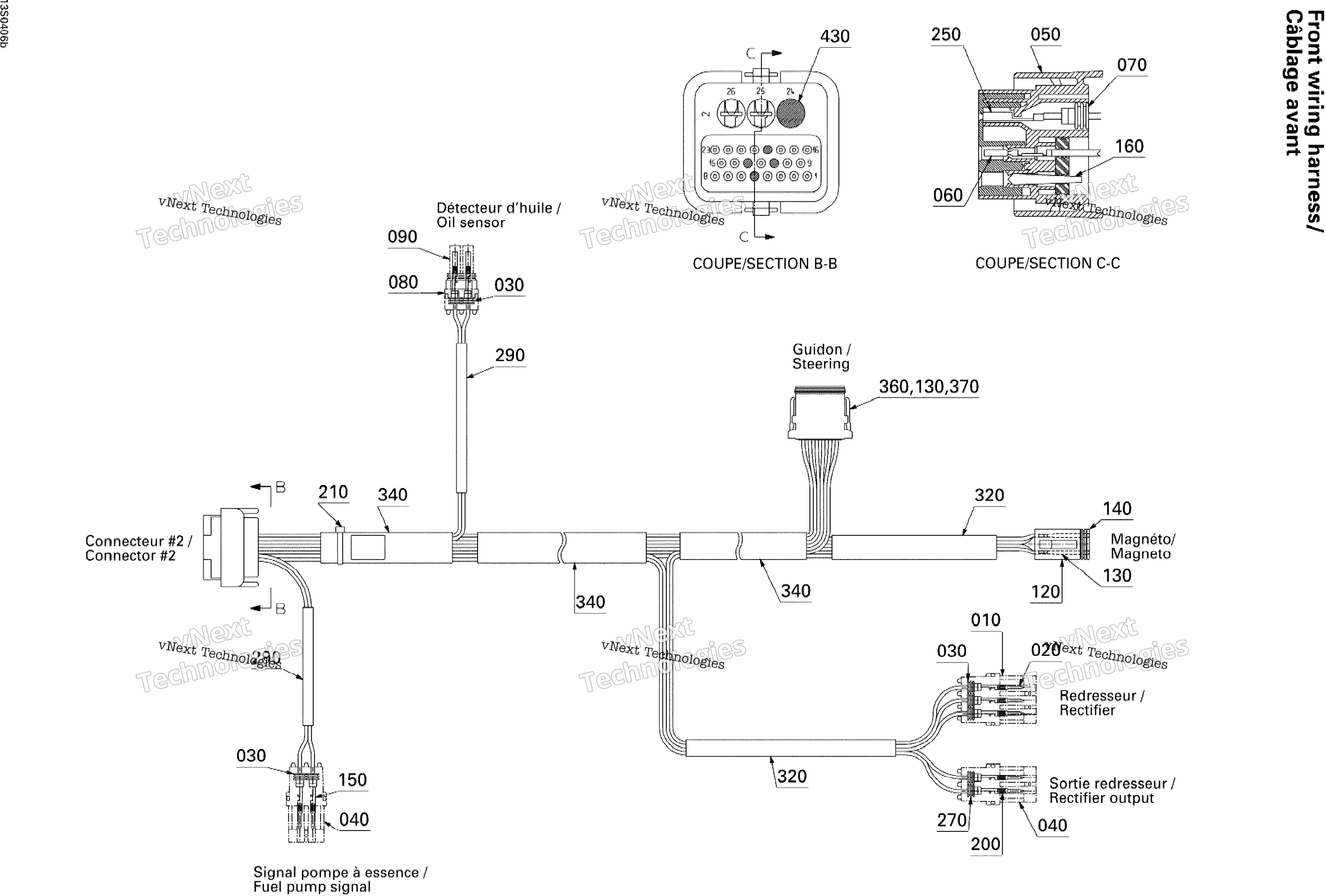Передняя часть Wiring Harness