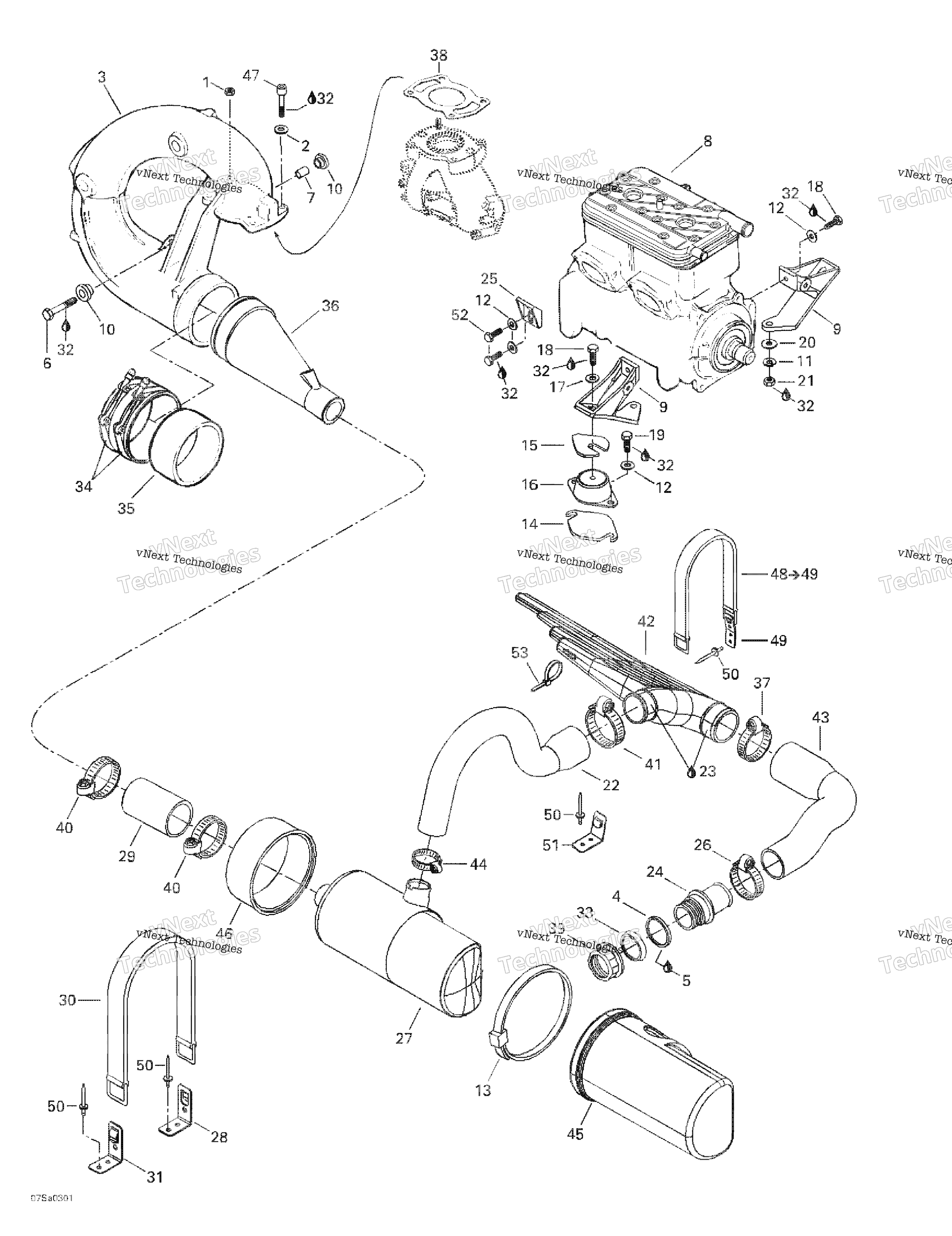 Двигатель Support And Muffler