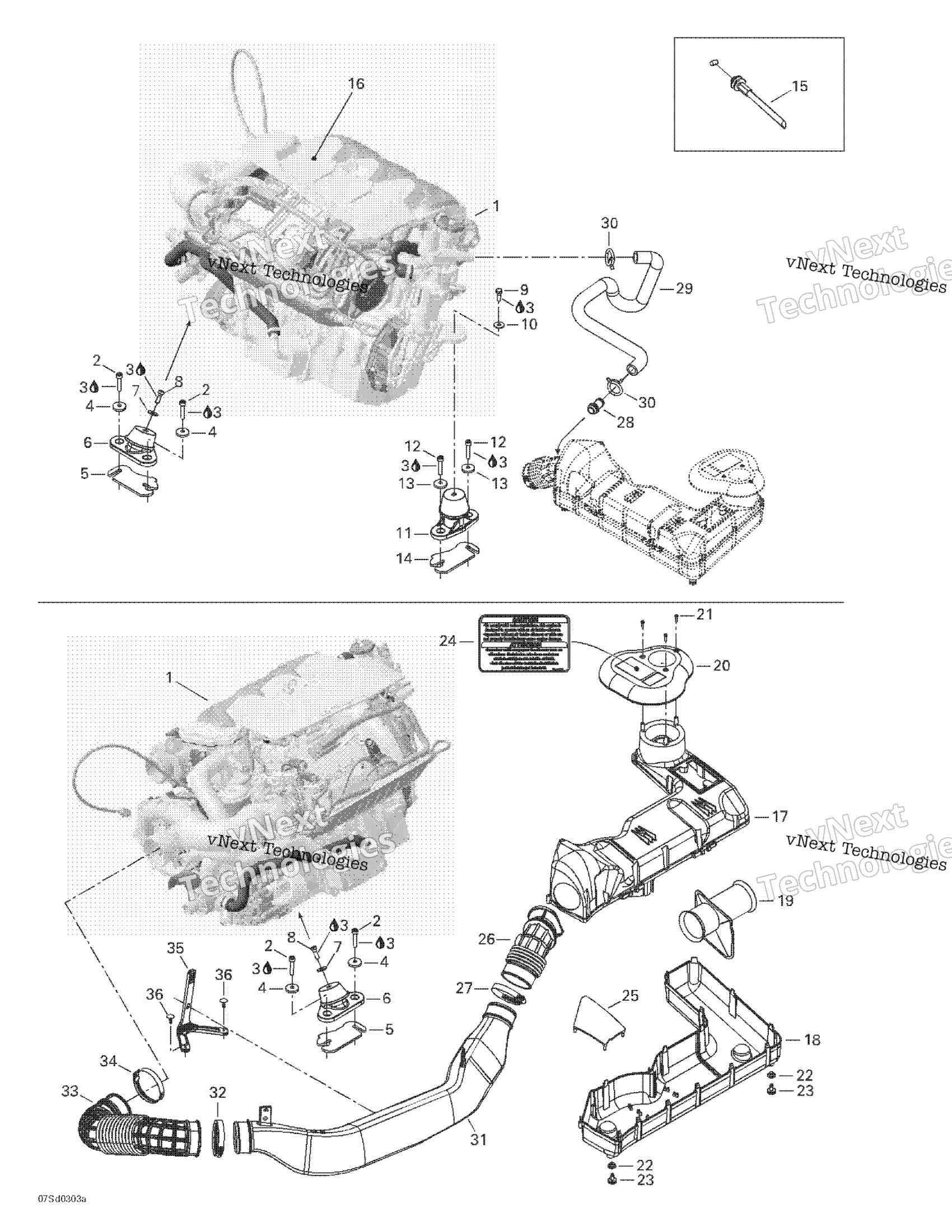 Engine Support And Air Intake