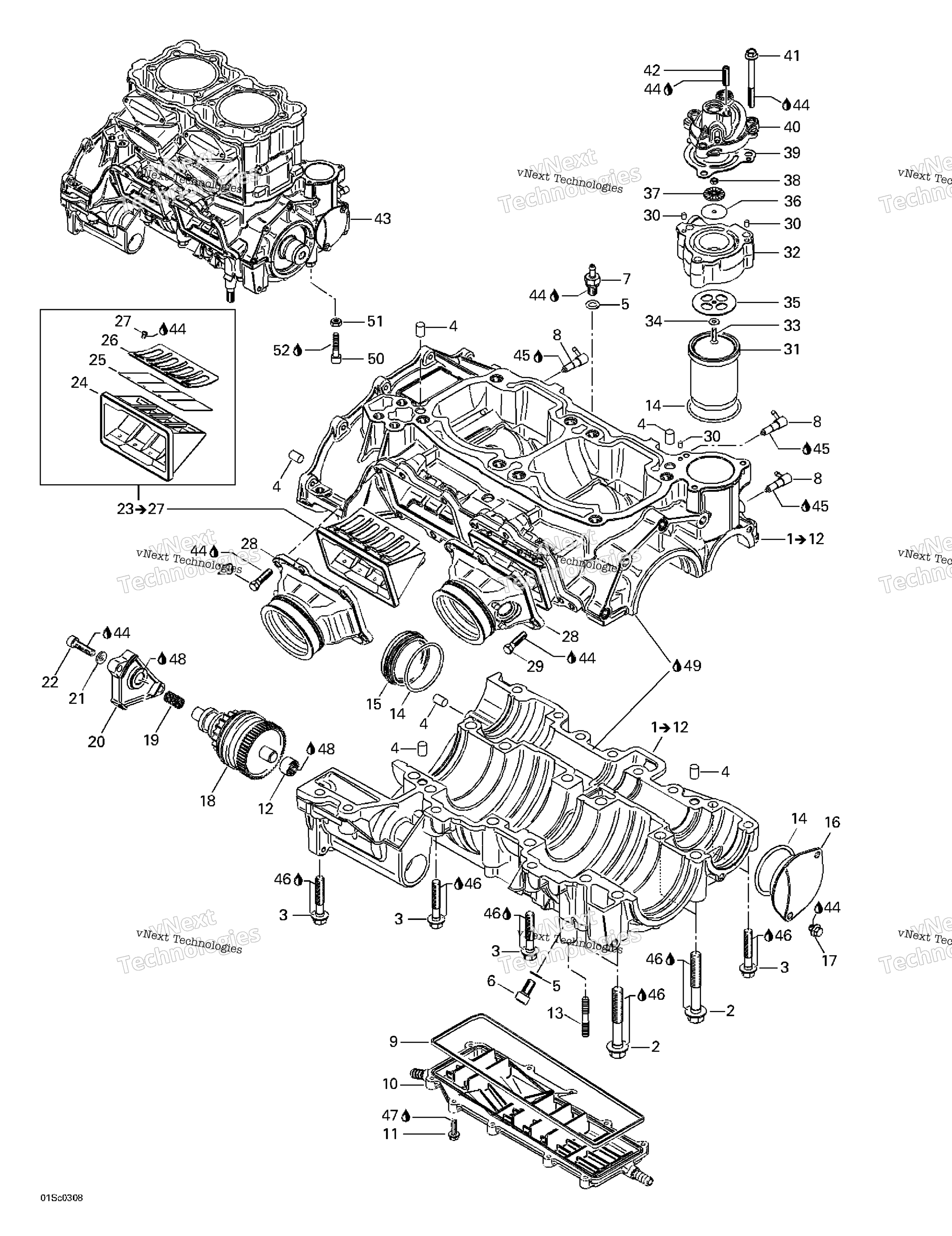 Crankcase, Reed клапан