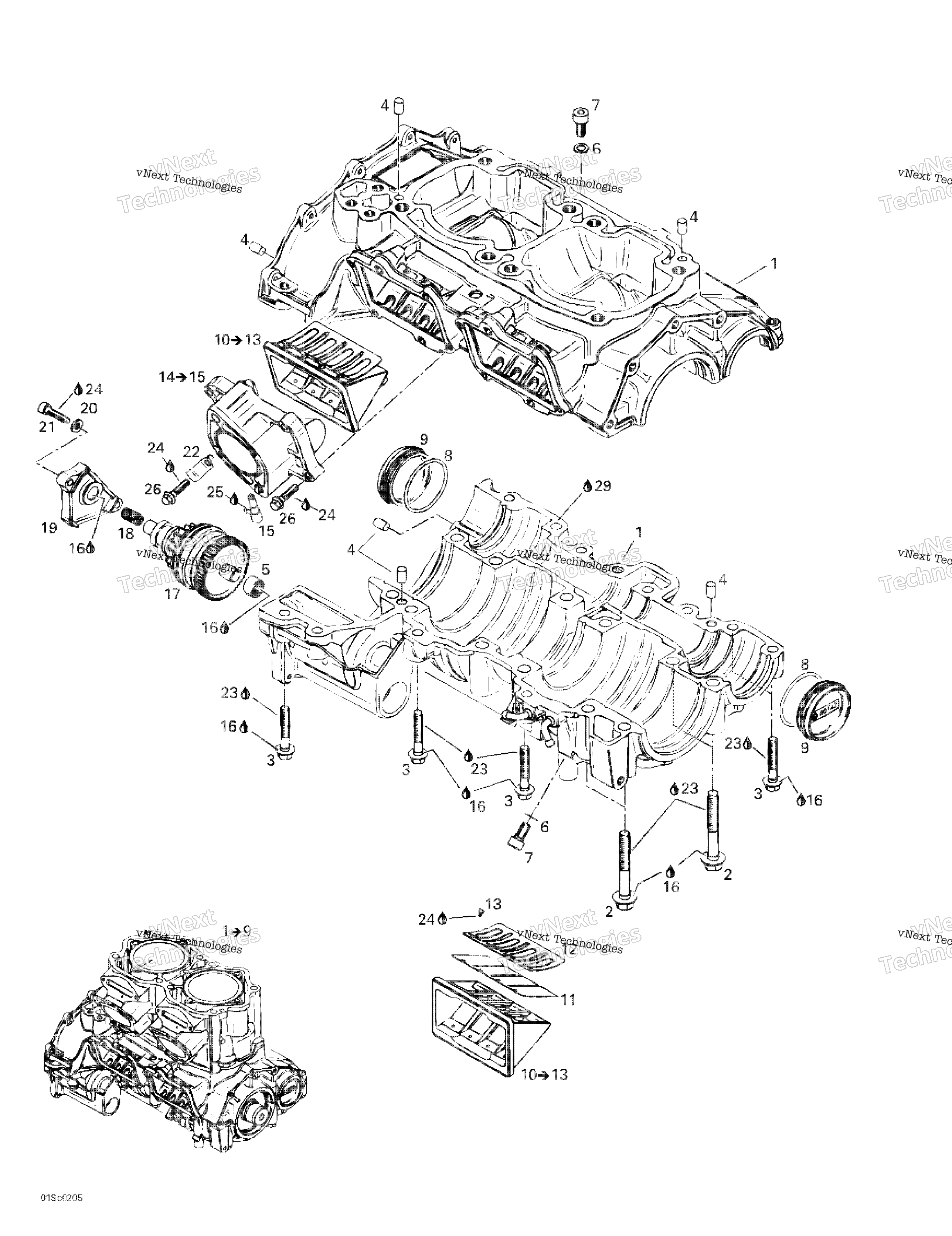 Crankcase, Reed клапан