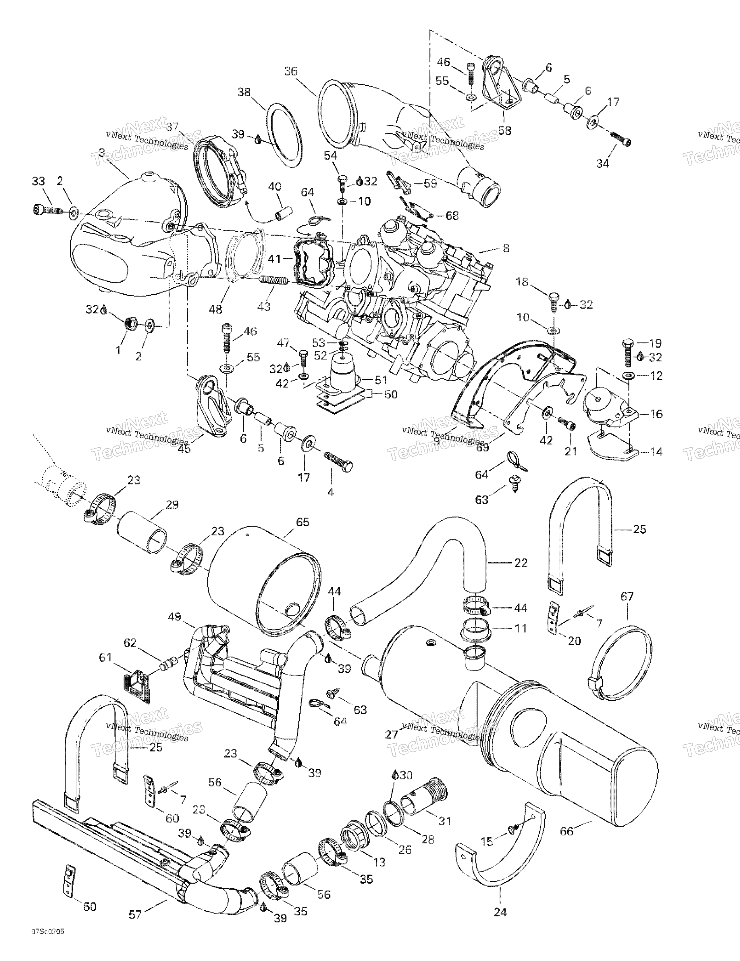 Двигатель Support And Muffler