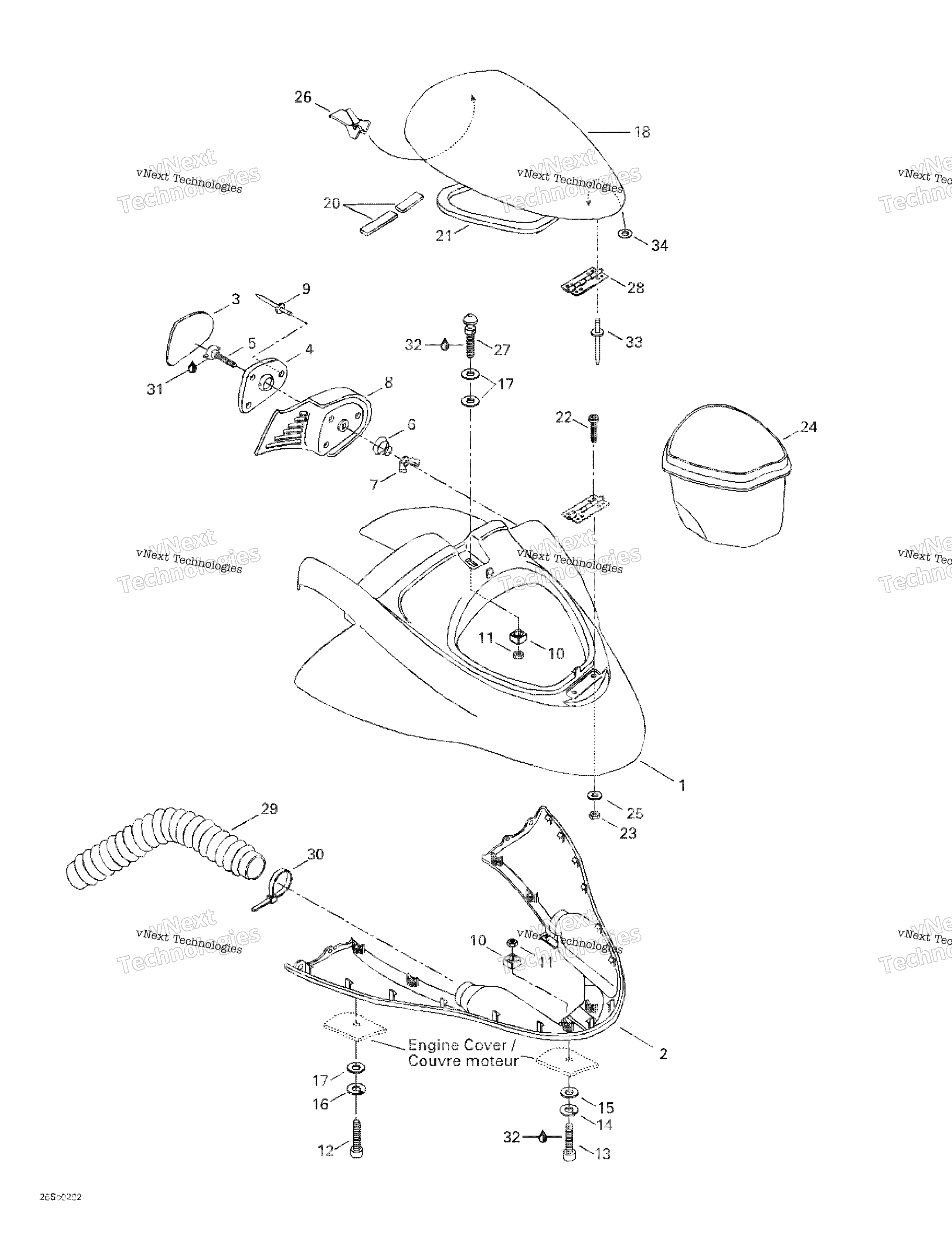 Передняя часть Storage Compartment