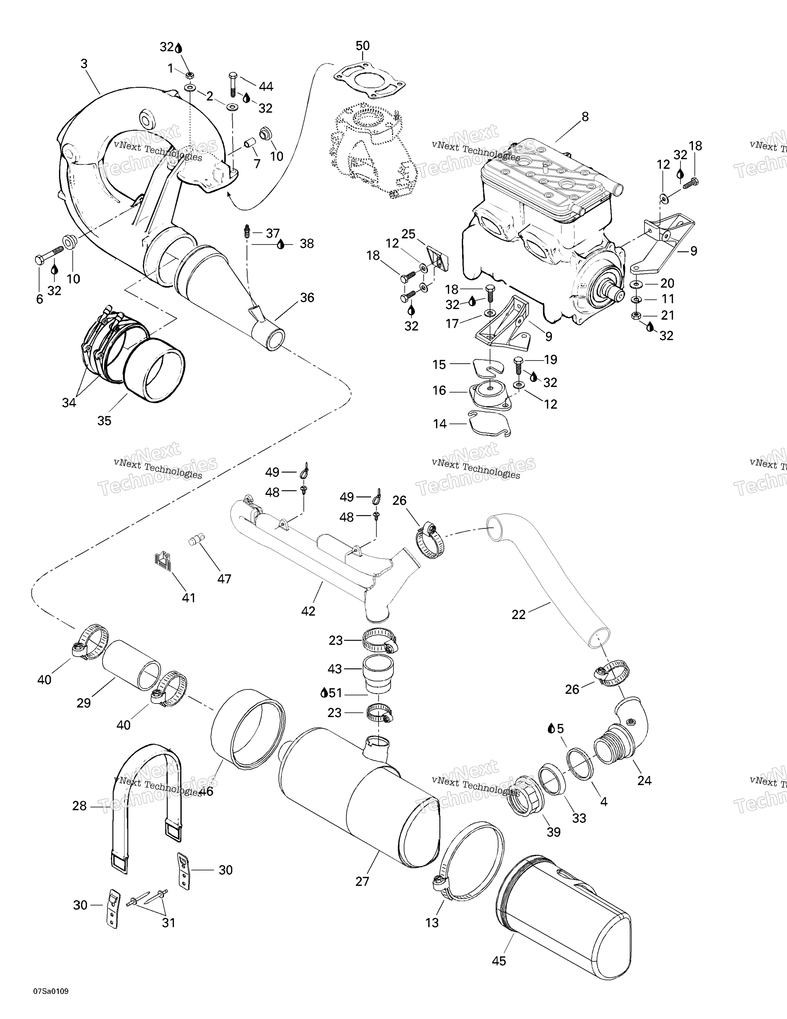 Двигатель Support And Muffler