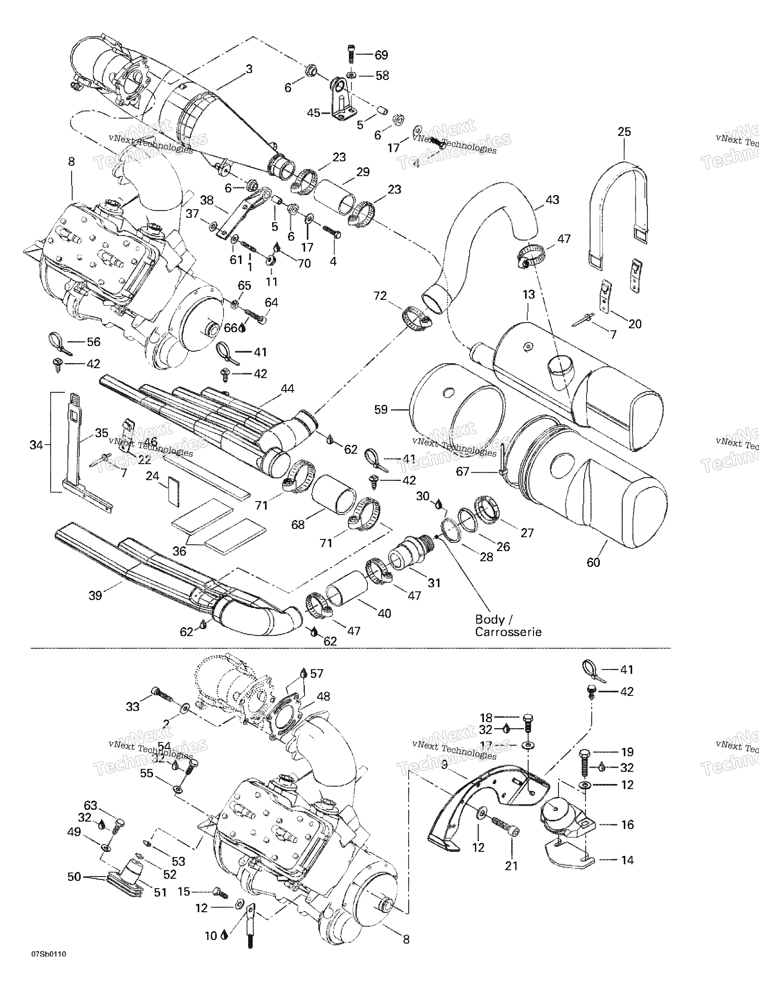 Engine Support And Muffler