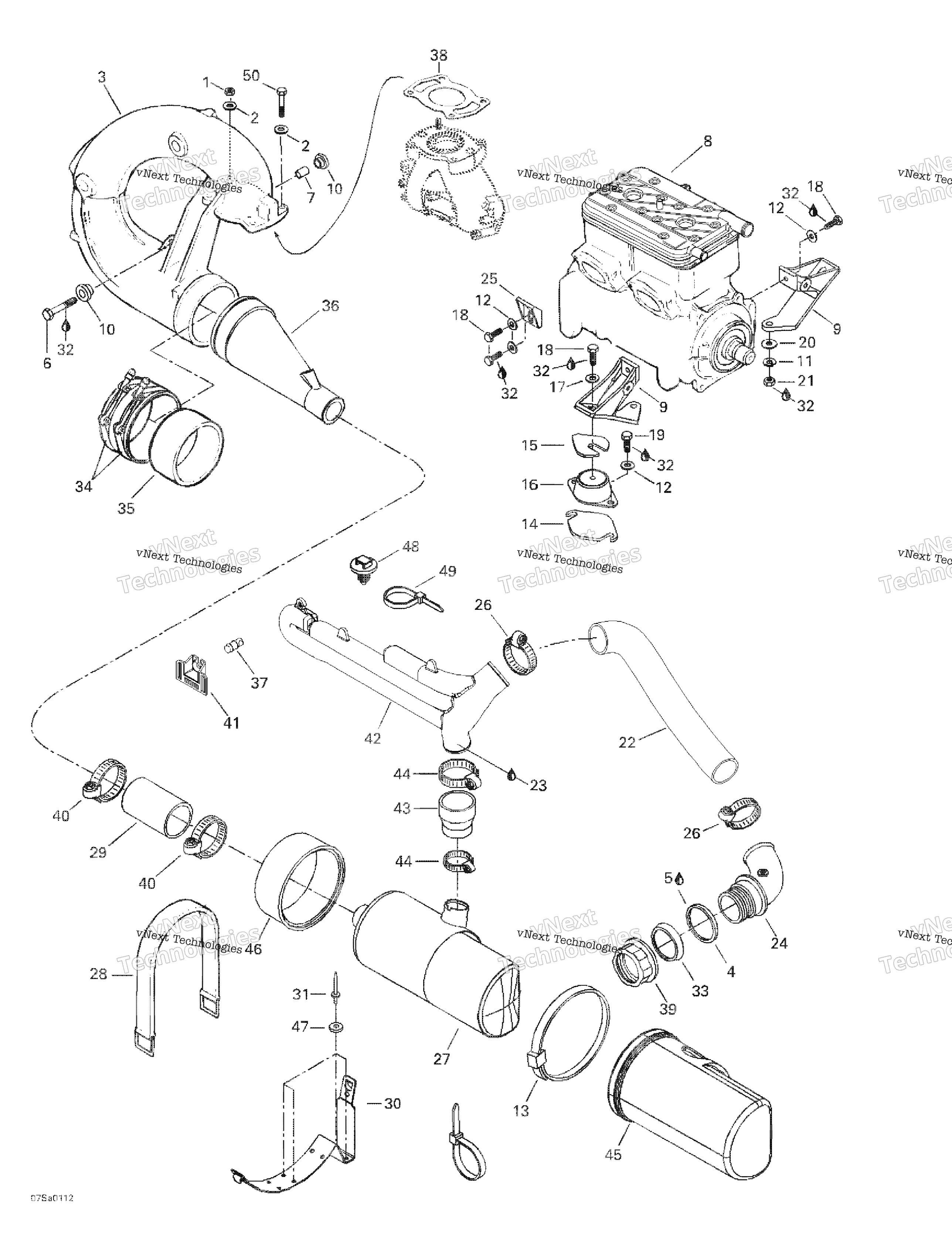 Двигатель Support And Muffler
