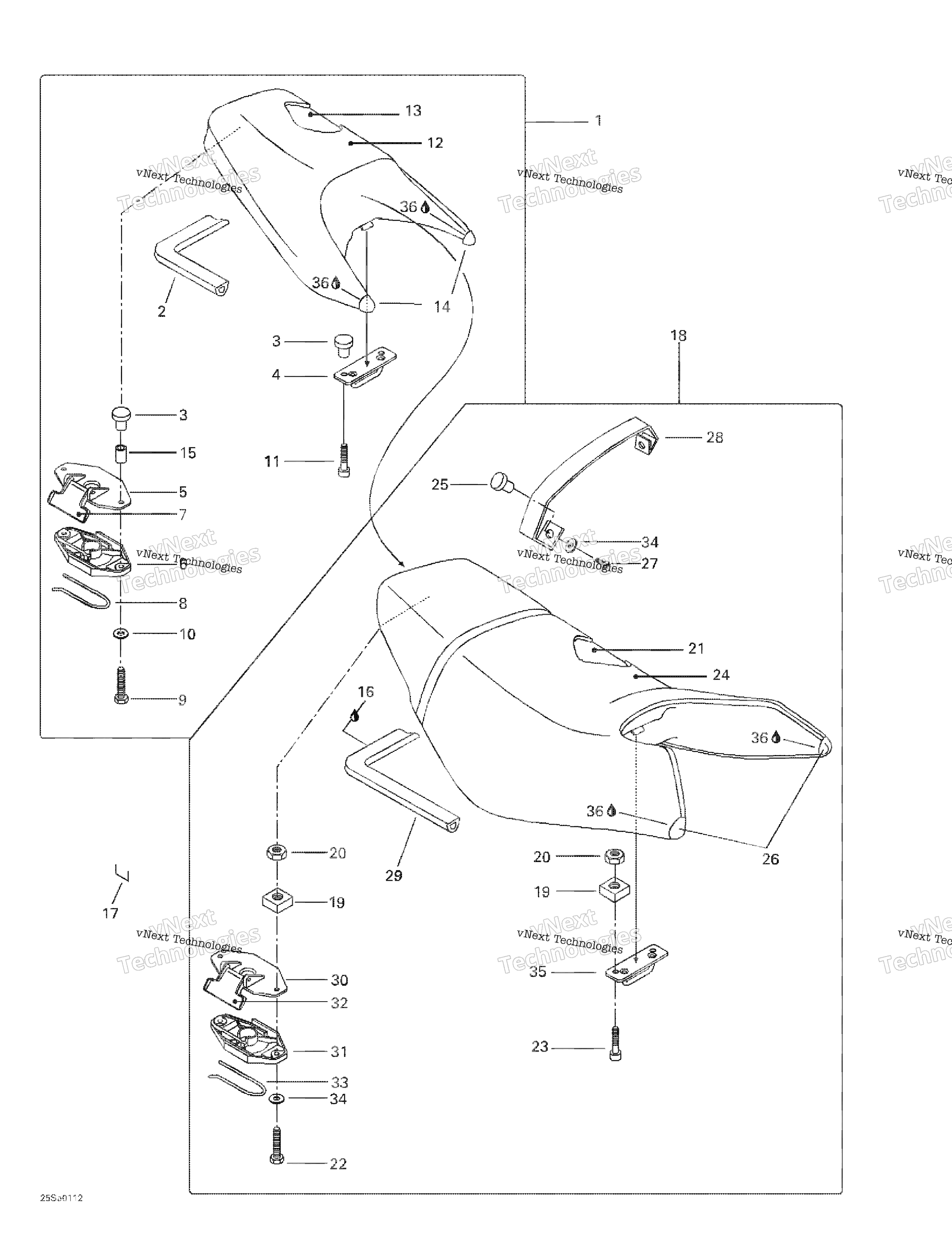 Seat And Engine Cover