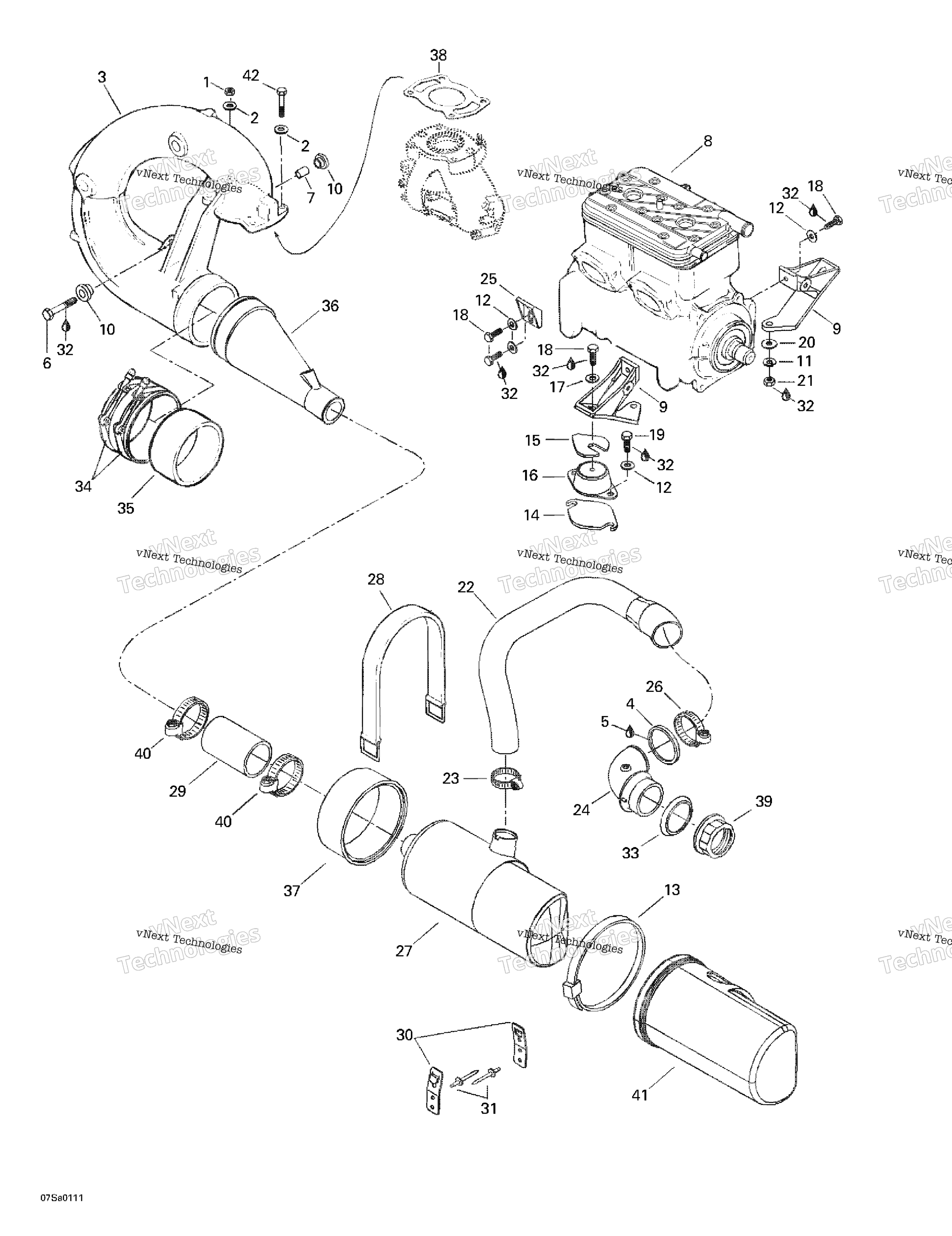 Двигатель Support And Muffler