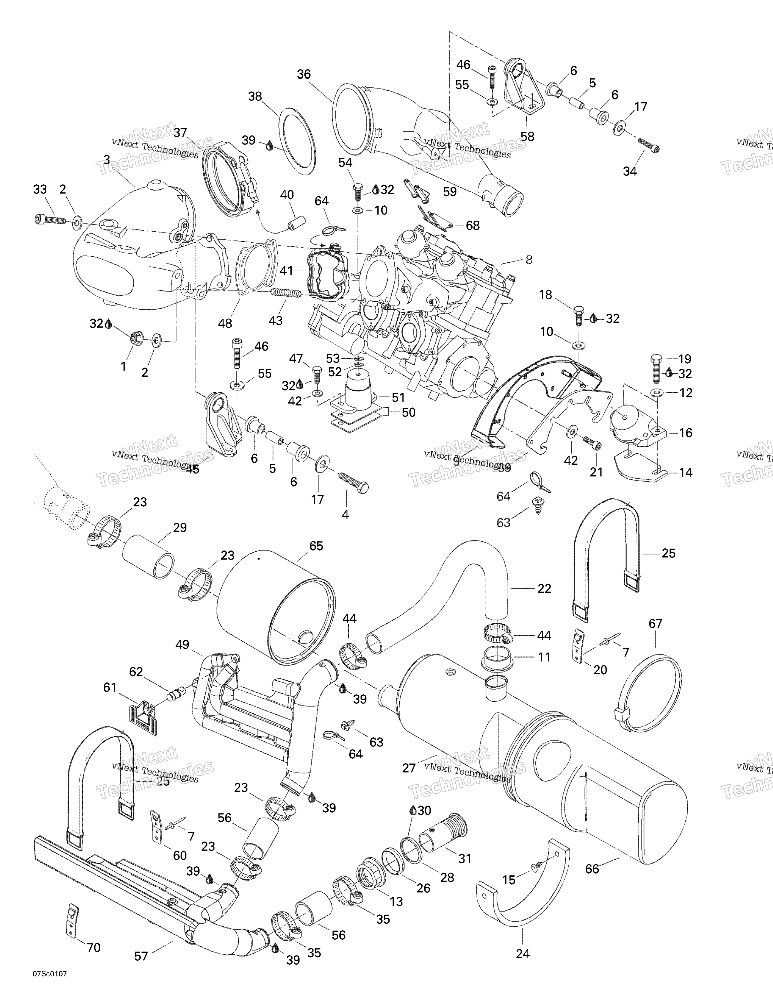 Двигатель Support And Muffler
