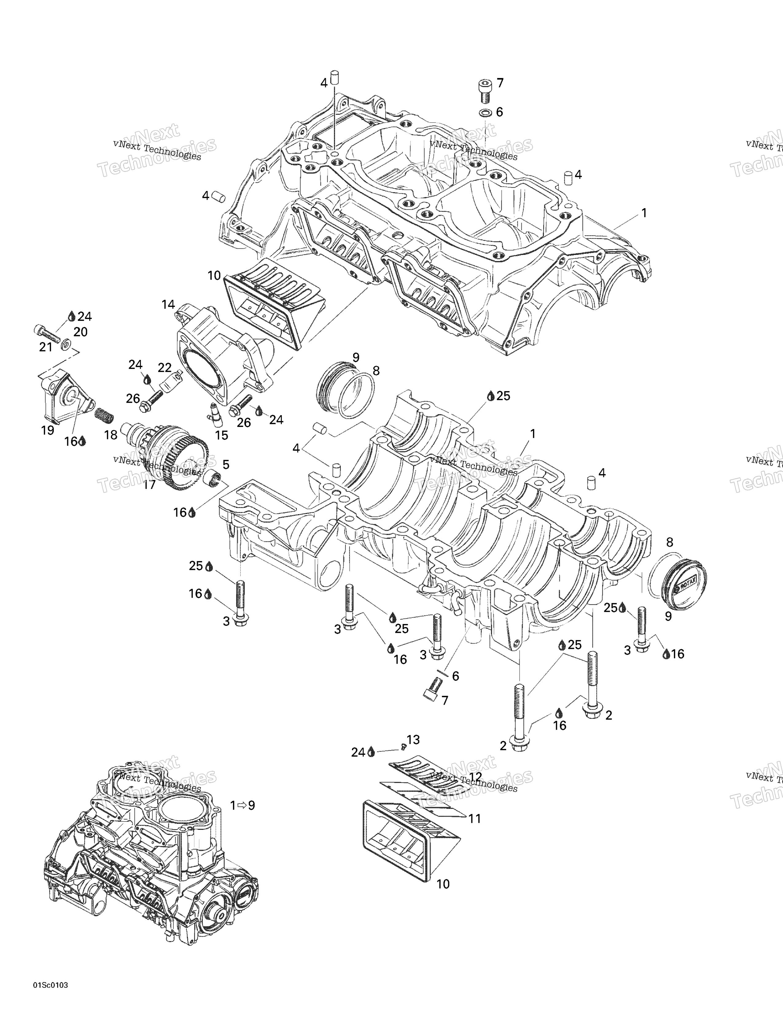 Crankcase, Reed клапан