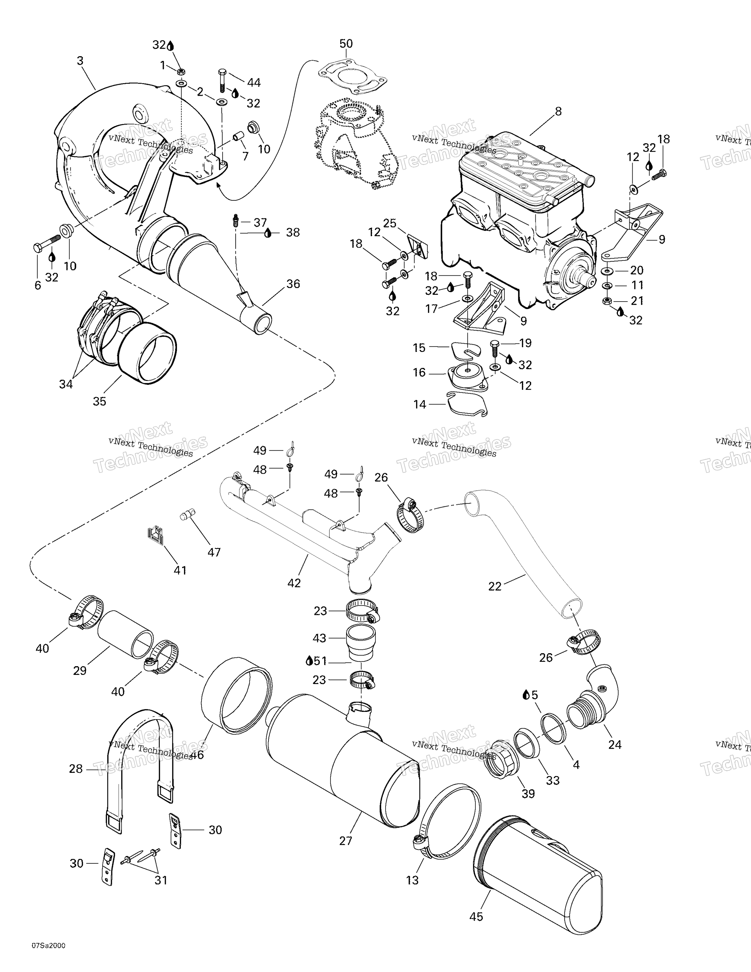 Двигатель Support And Muffler