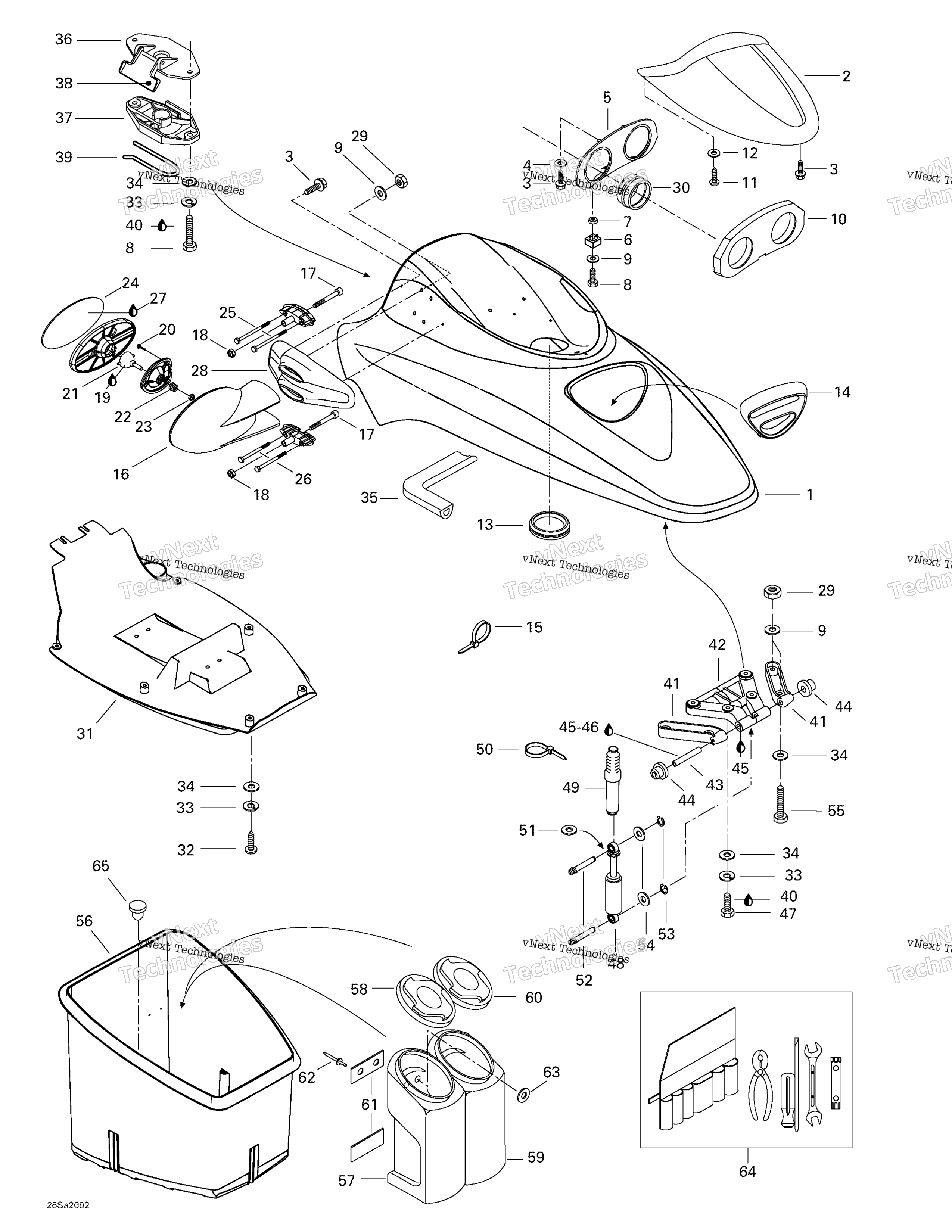 Передняя часть Storage Compartment