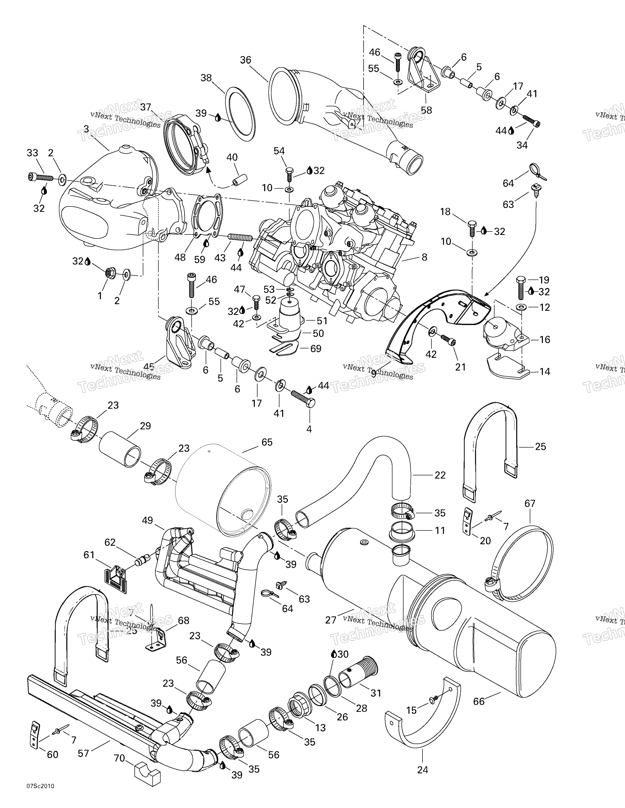 Двигатель Support And Muffler