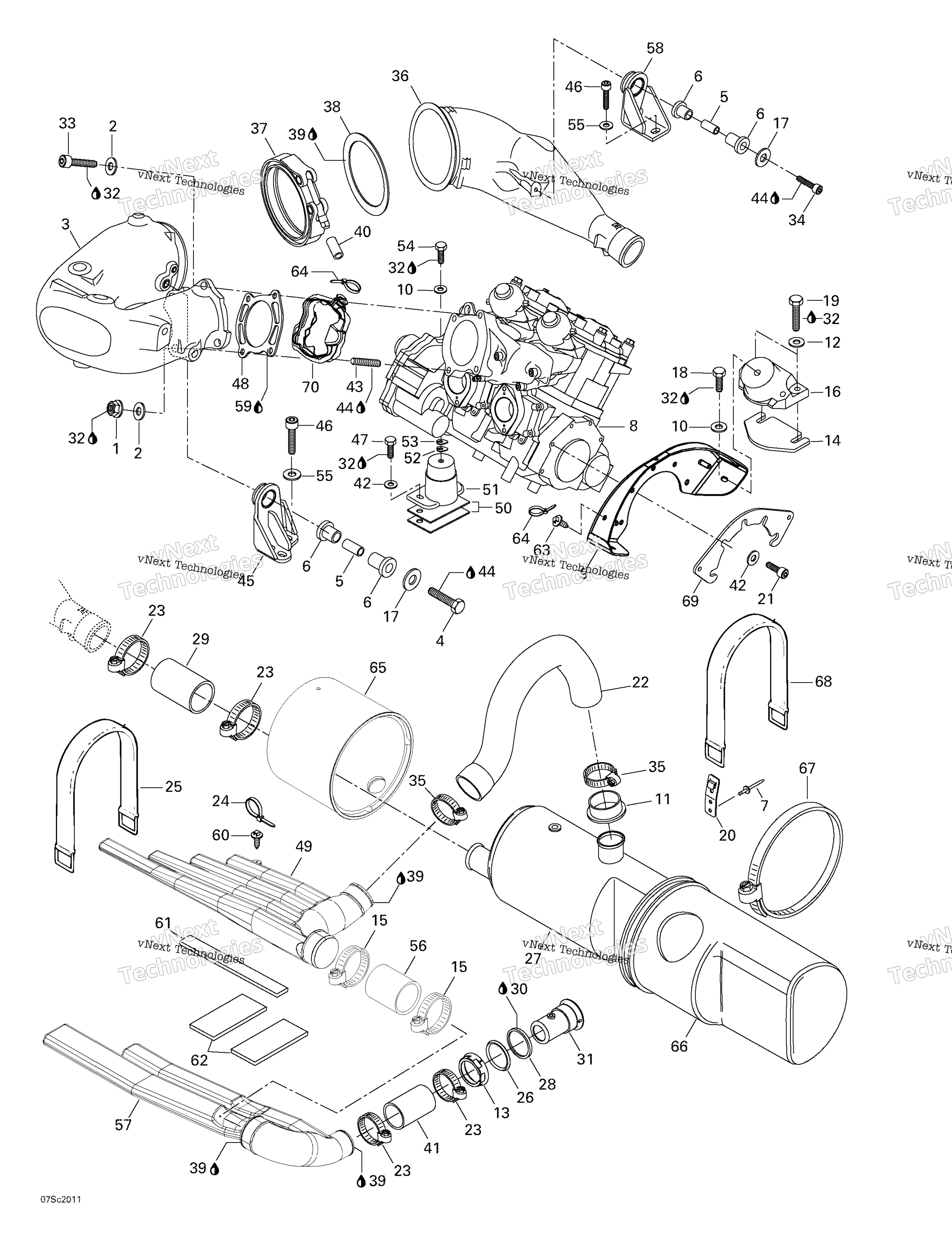 Двигатель Support And Muffler