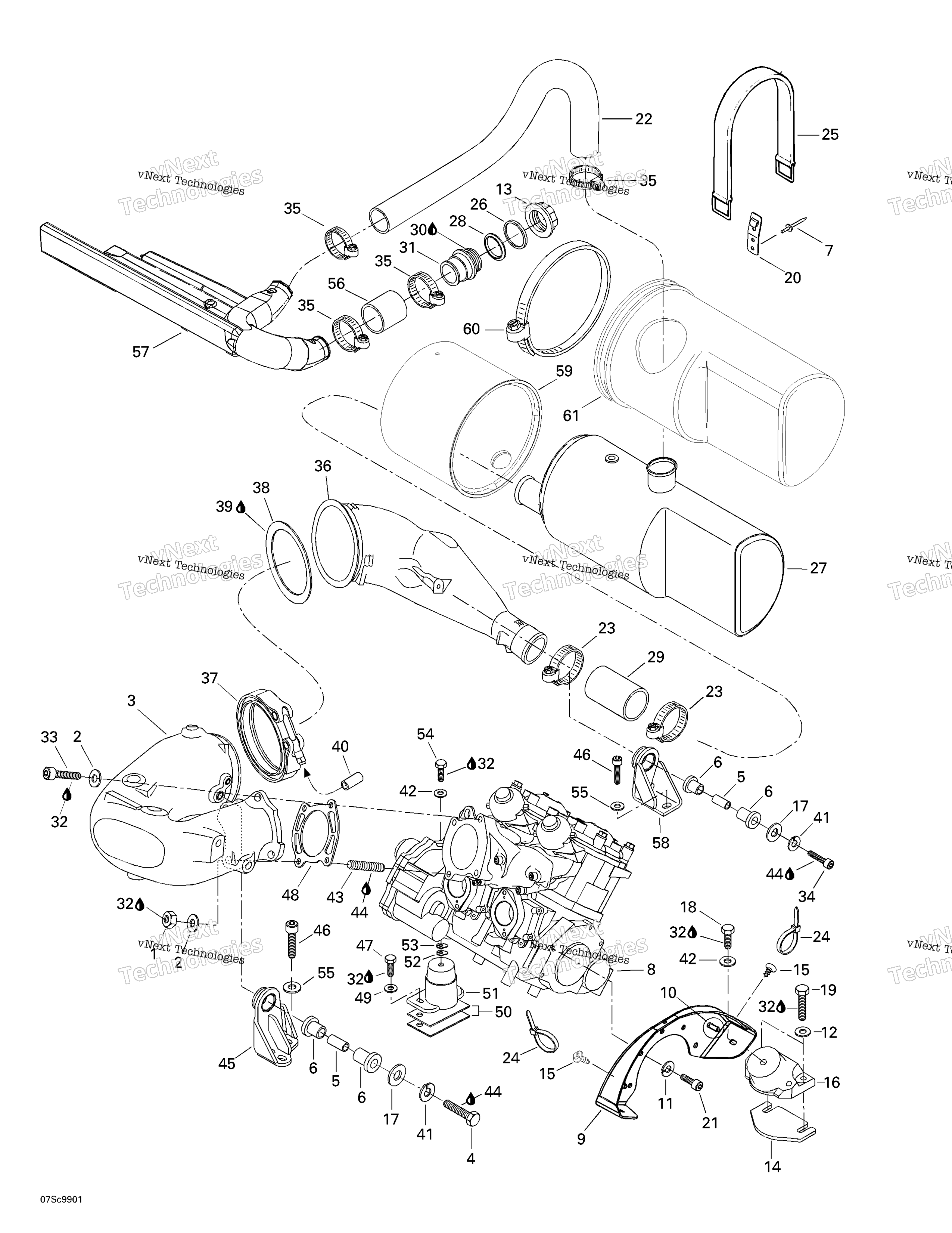 Двигатель Support And Muffler