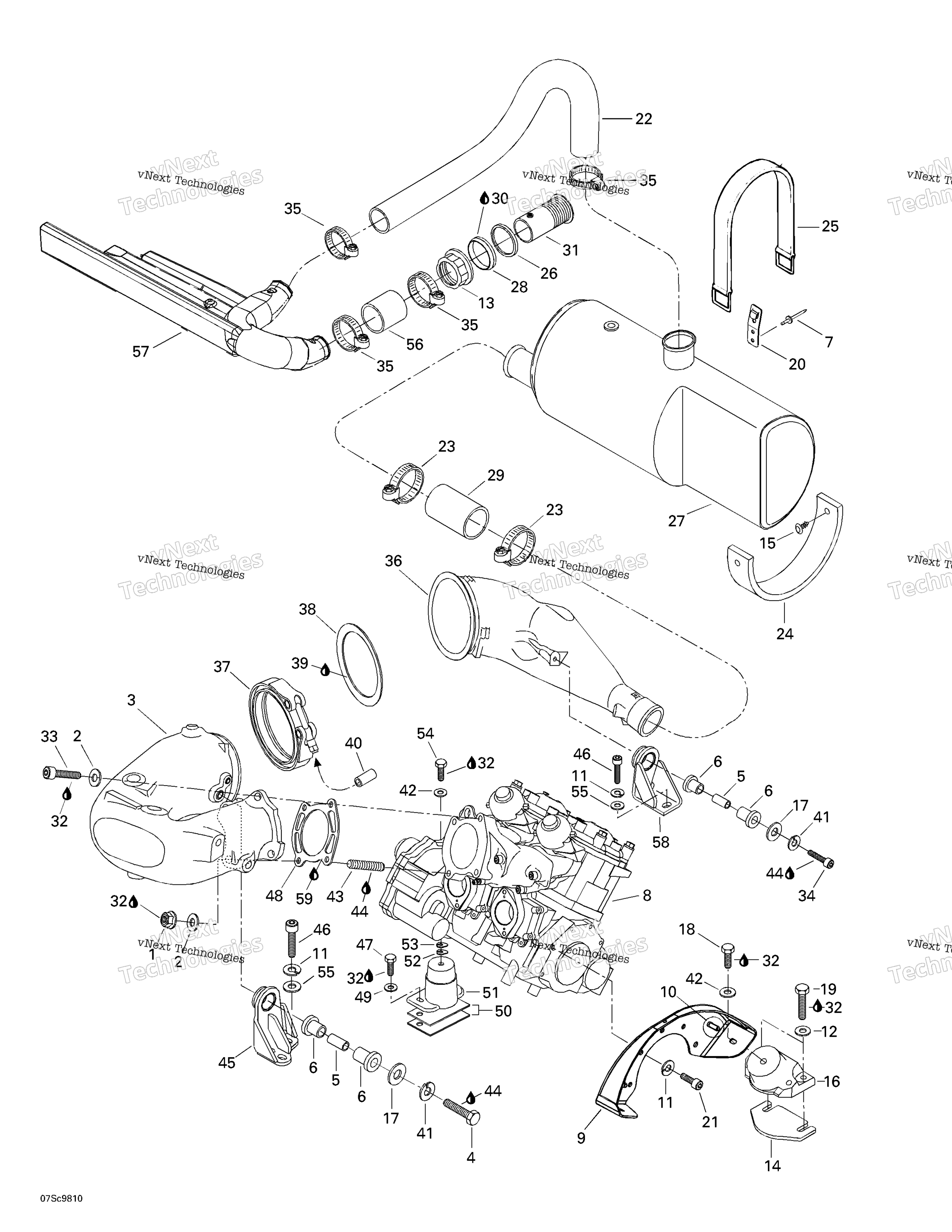 Двигатель Support And Muffler