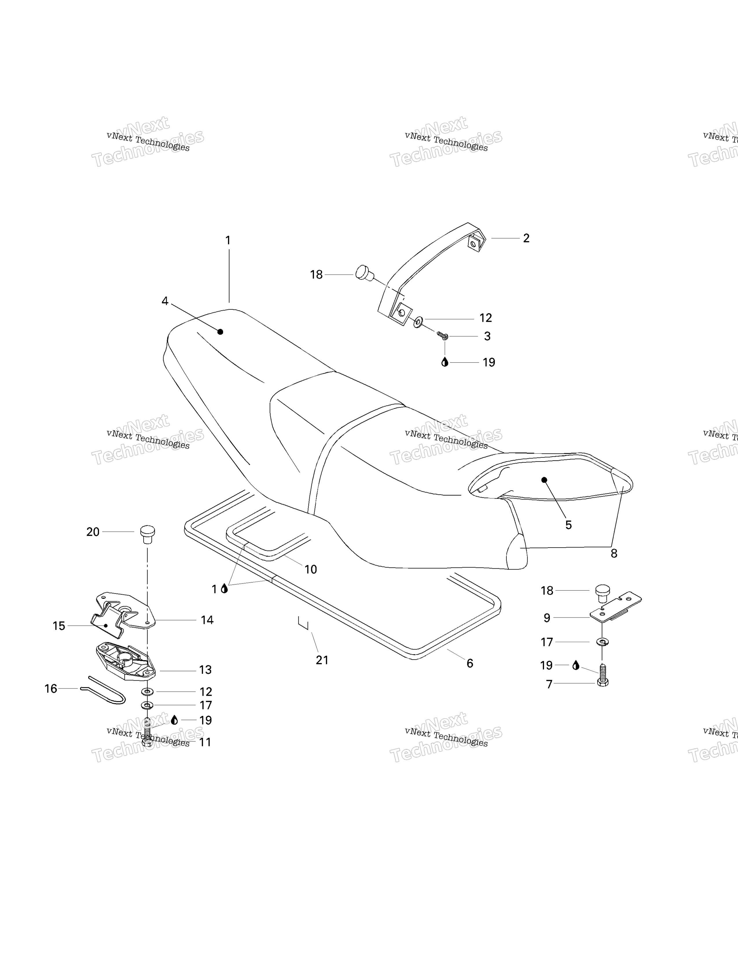 Seat And Engine Cover