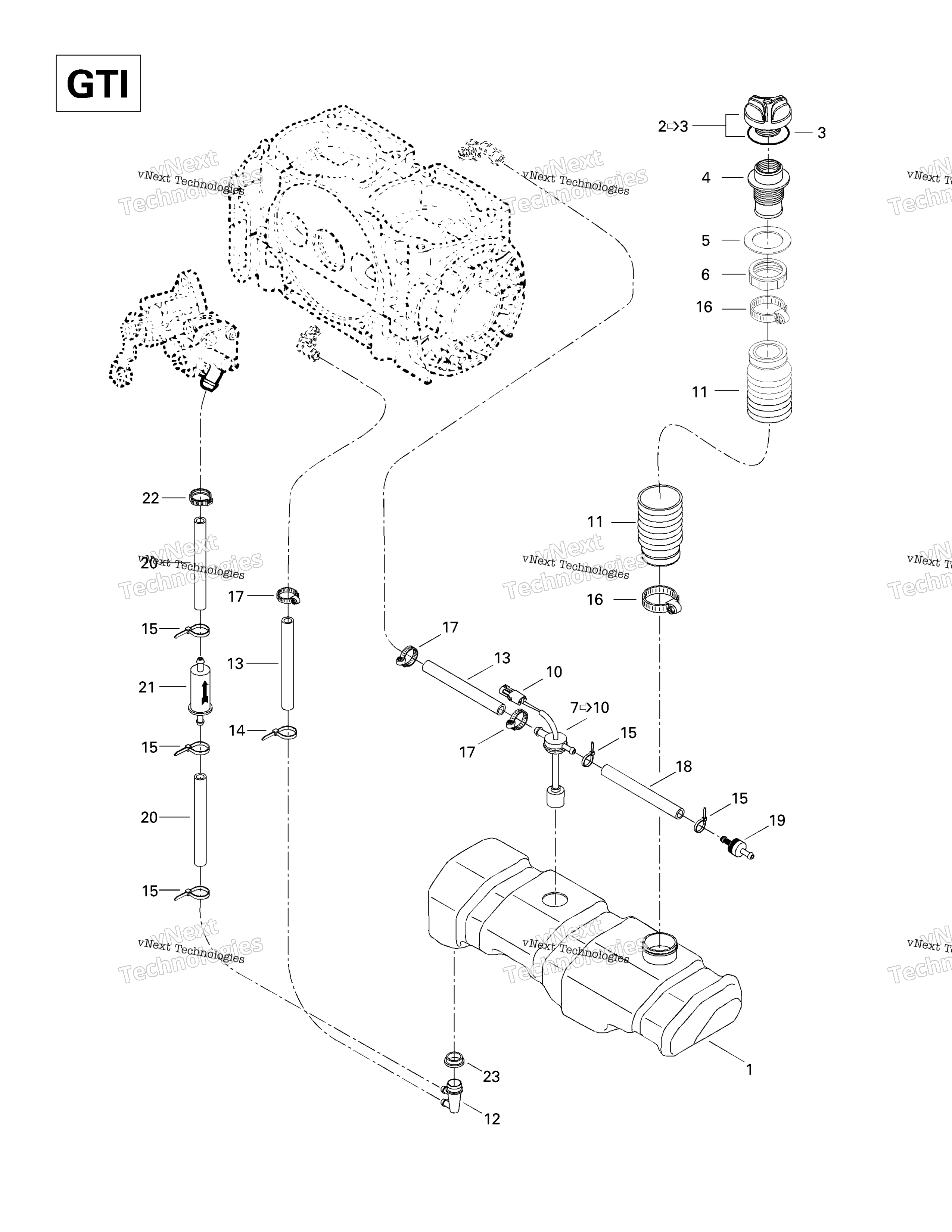 масляный впрыск System (Gti)