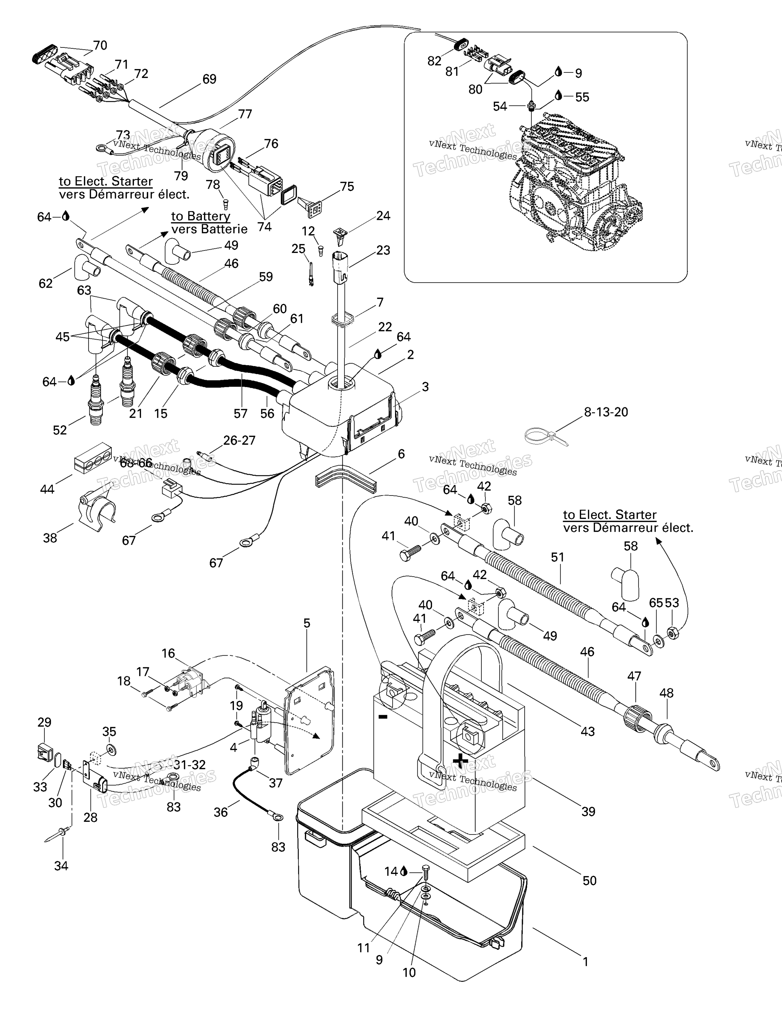 задний электрооборудование Box