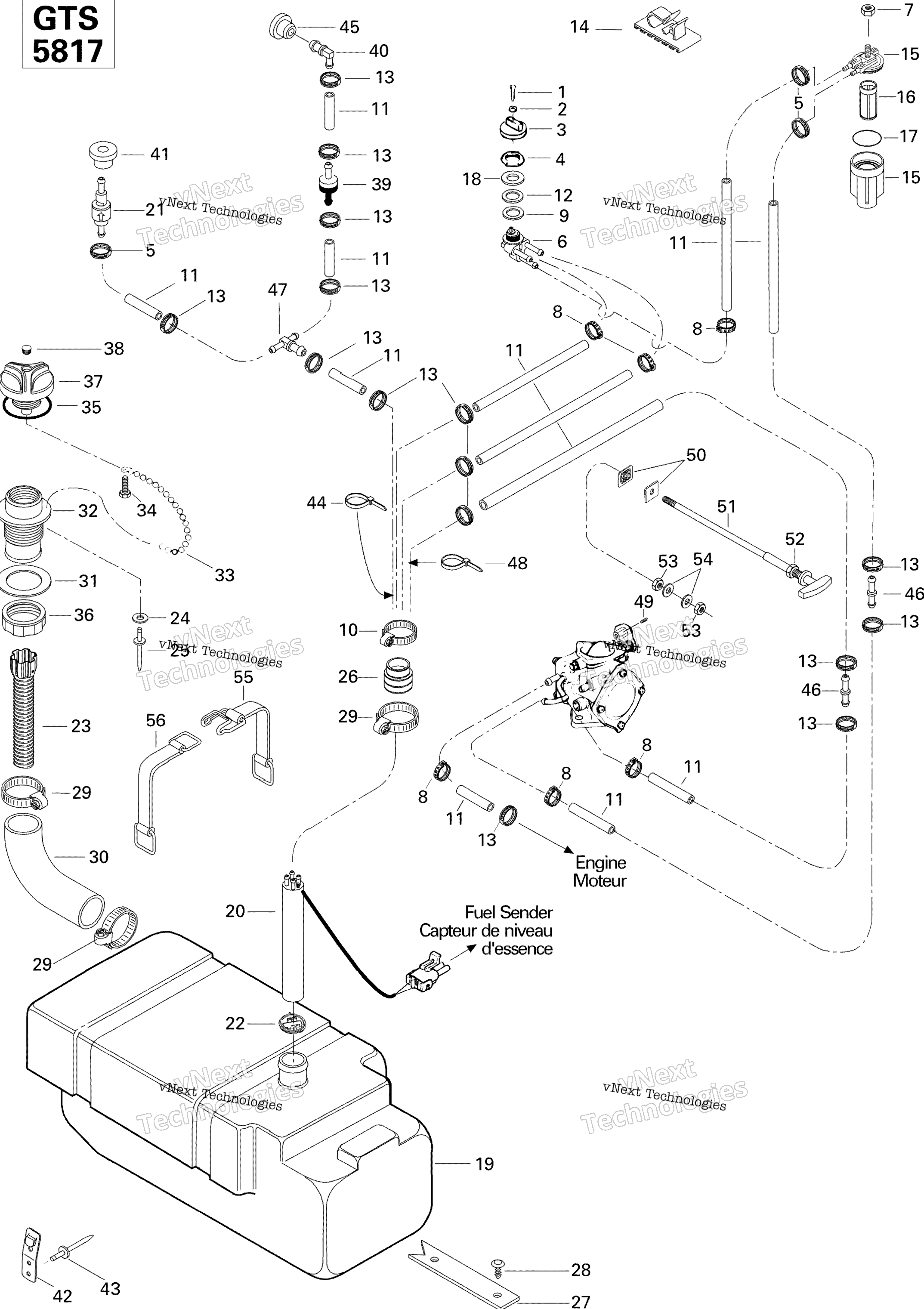 Топливная система System 587