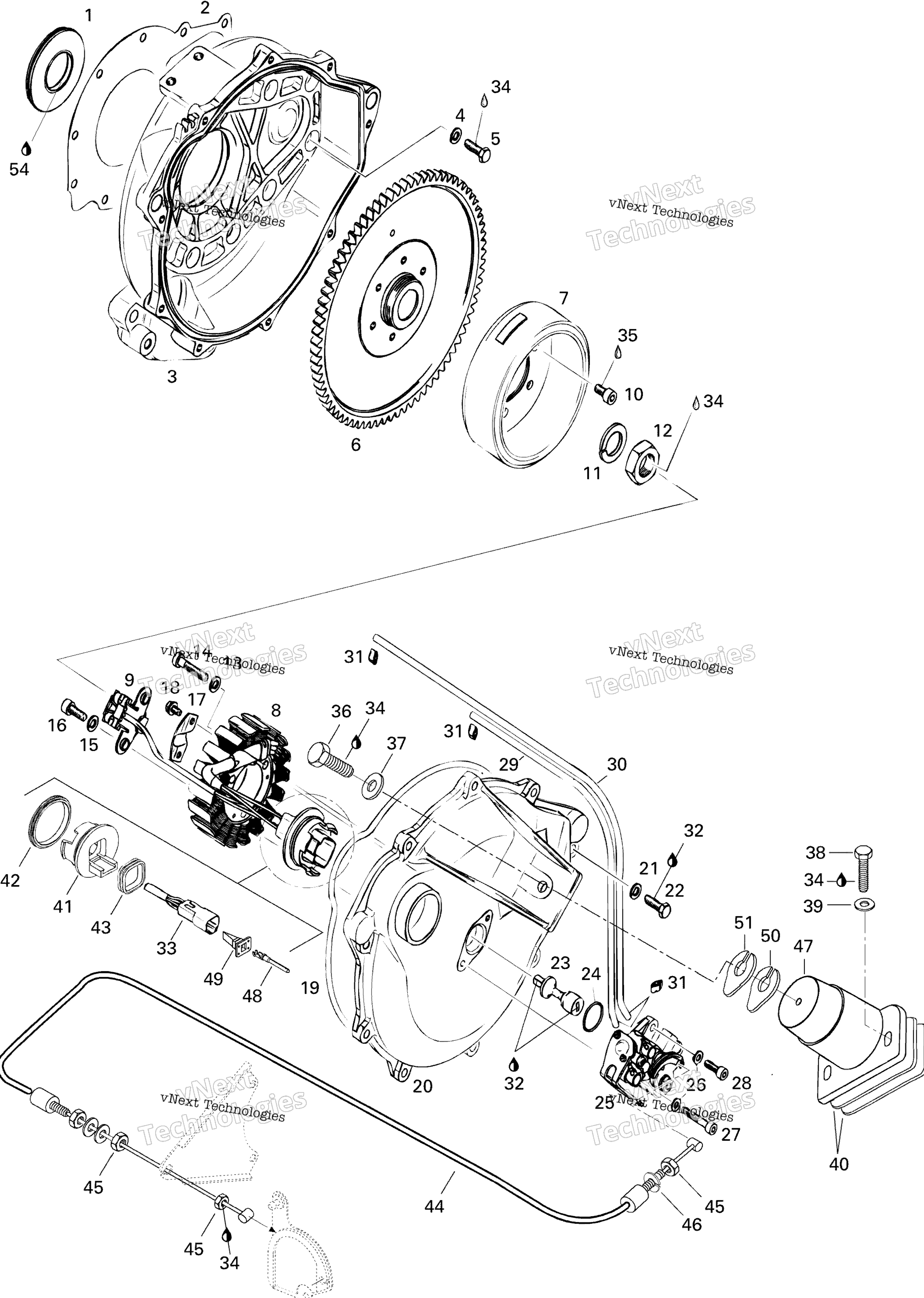 Магнето And Oil Pump