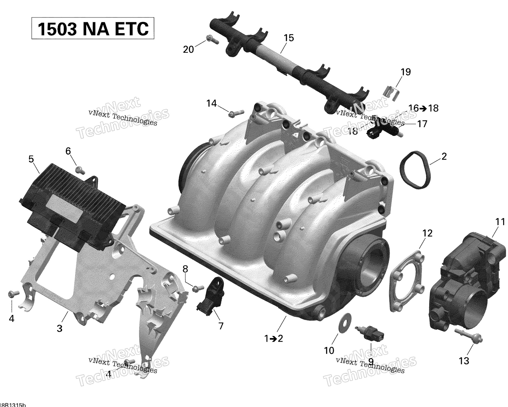 Air Intake Manifold And Throttle Body 2