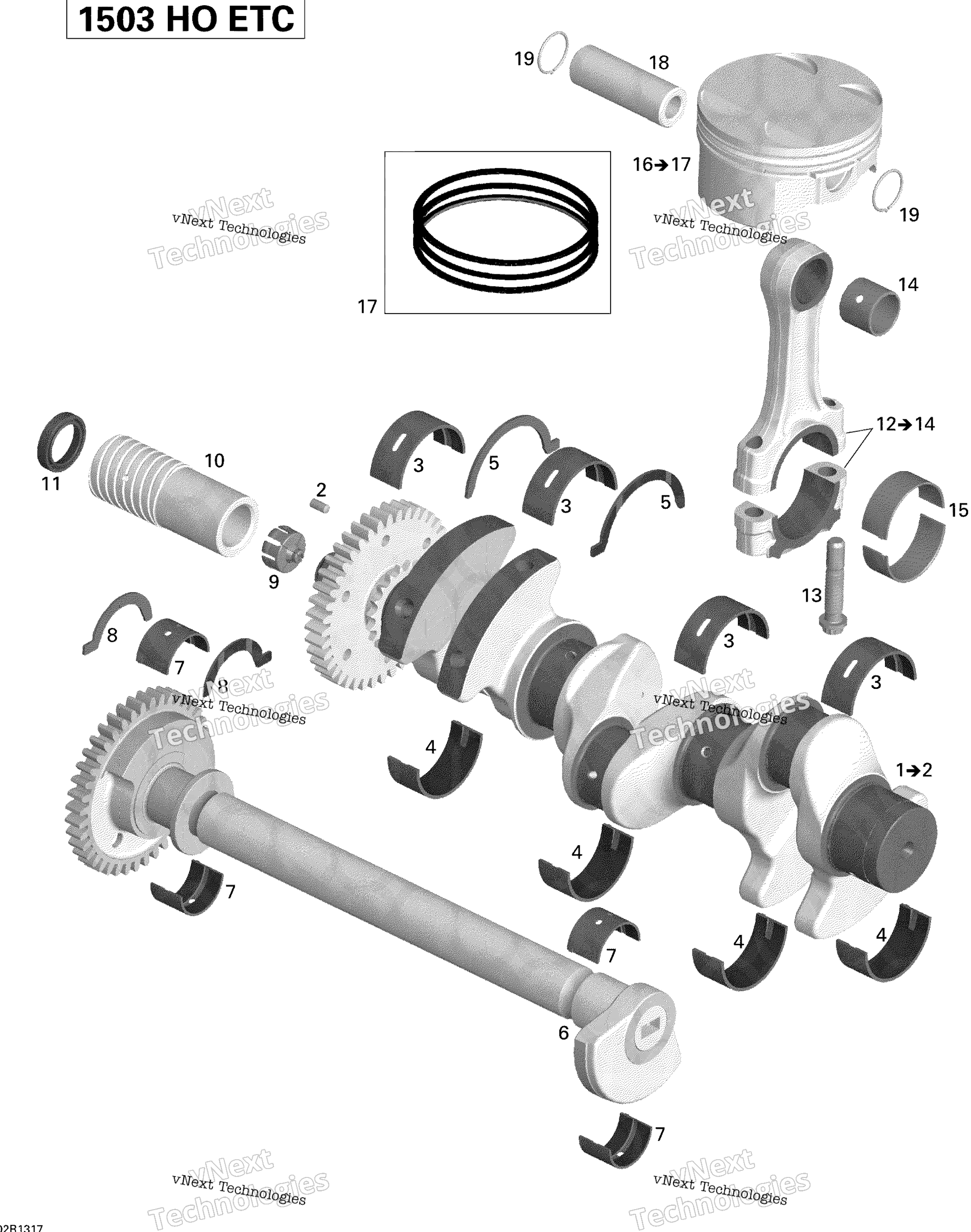Crankshaft, Pistons и Balance Shaft 1