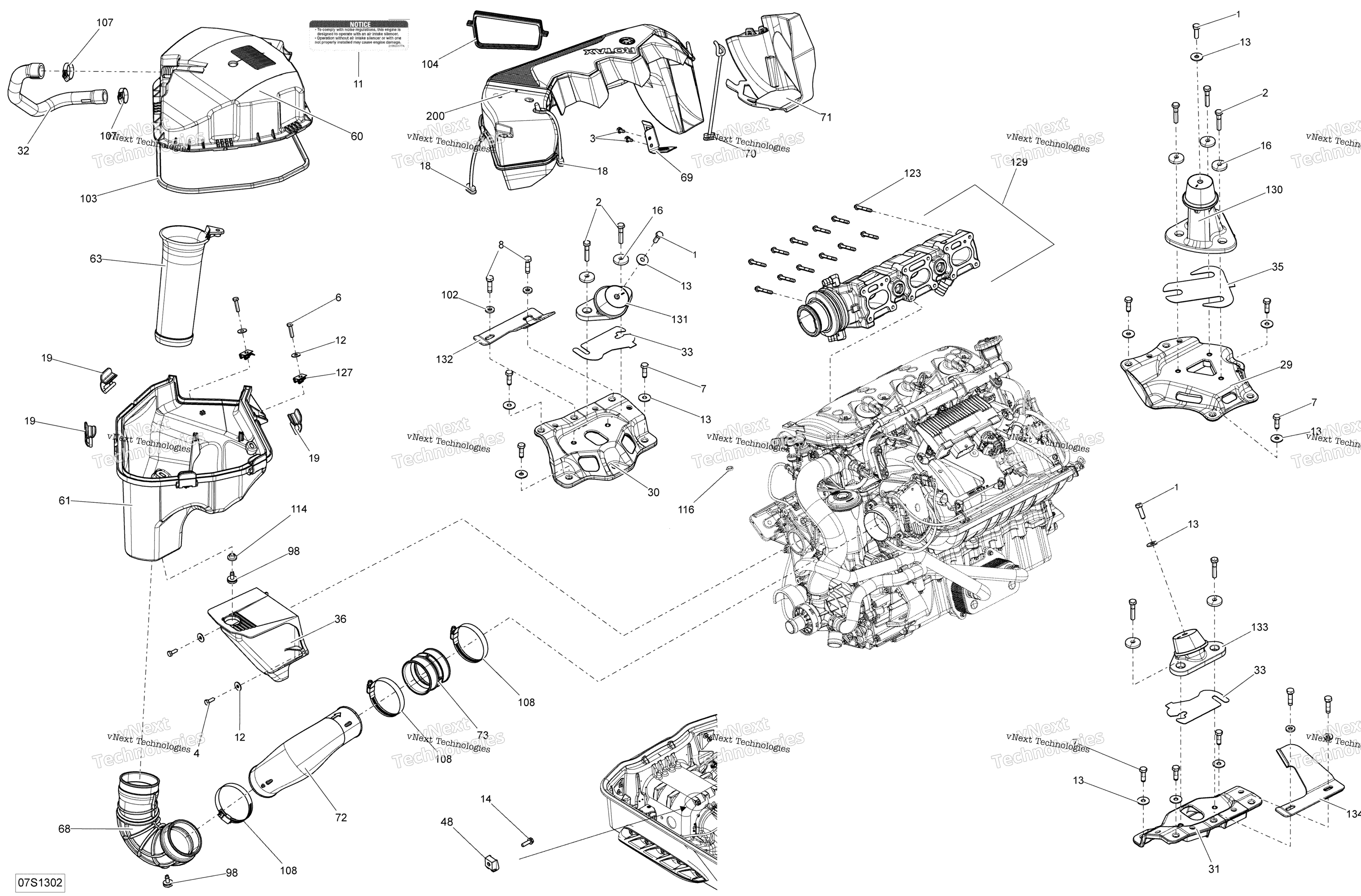 Двигатель And Air Intake Silencer