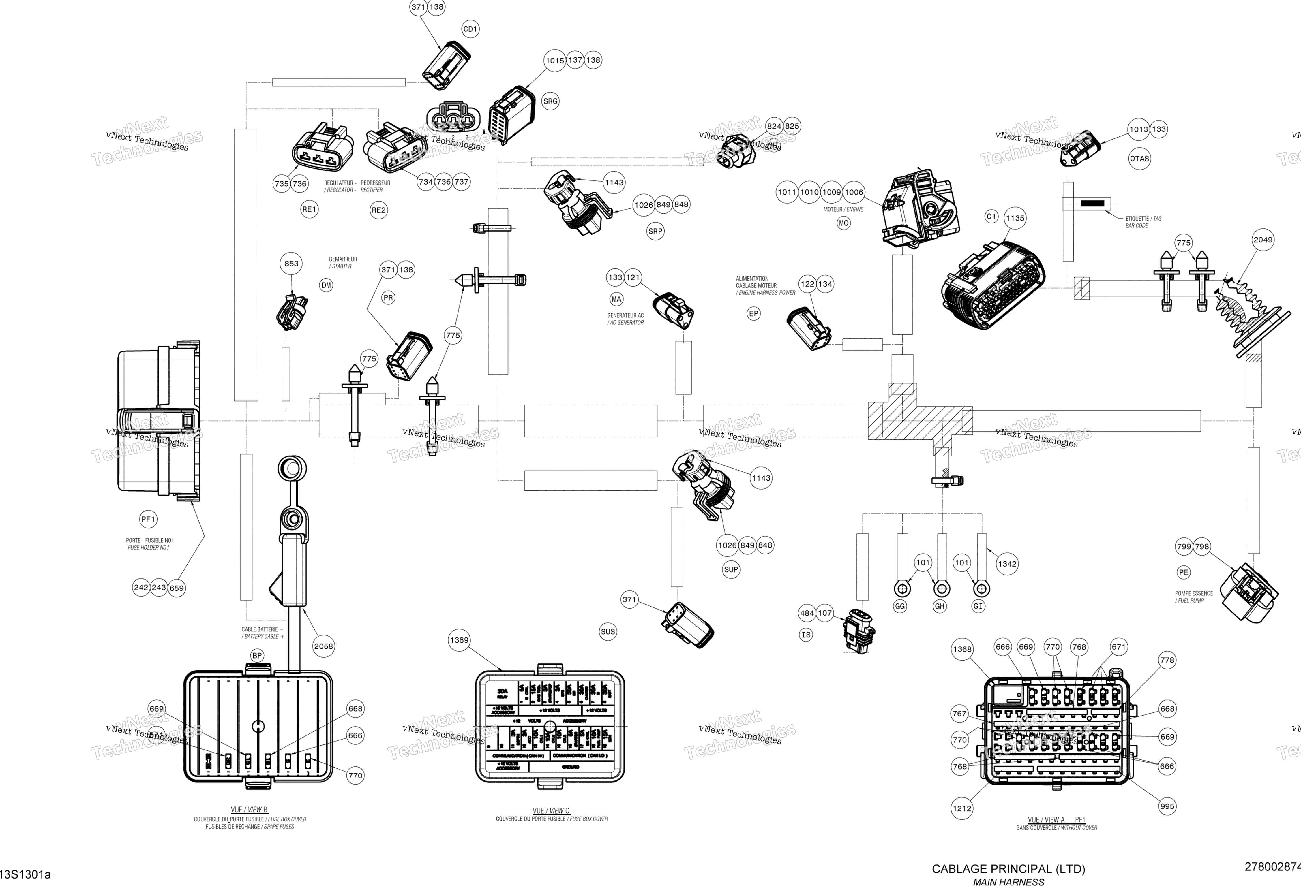 Электрооборудование Harness Main