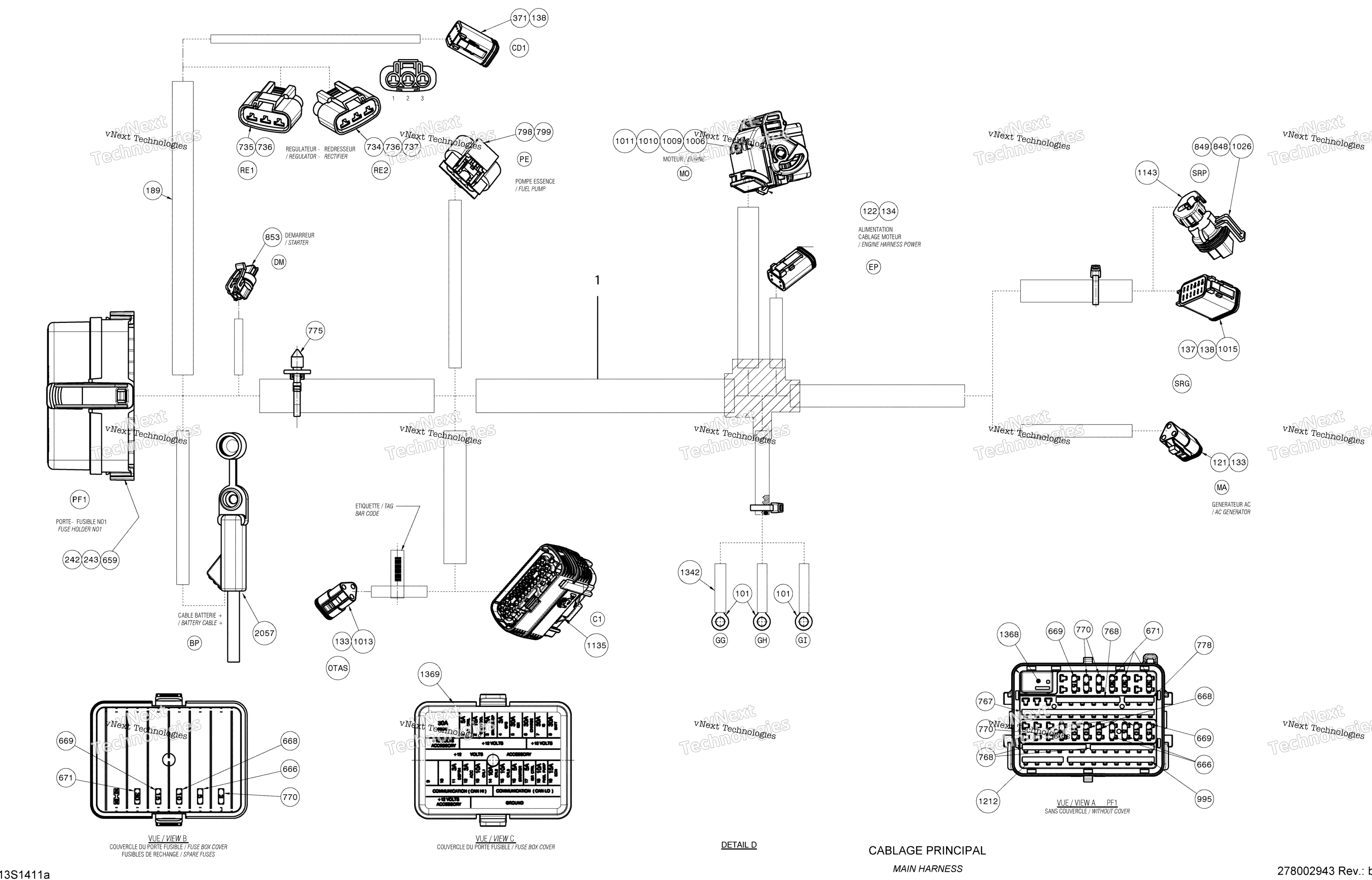 Электрооборудование Harness Main Harness