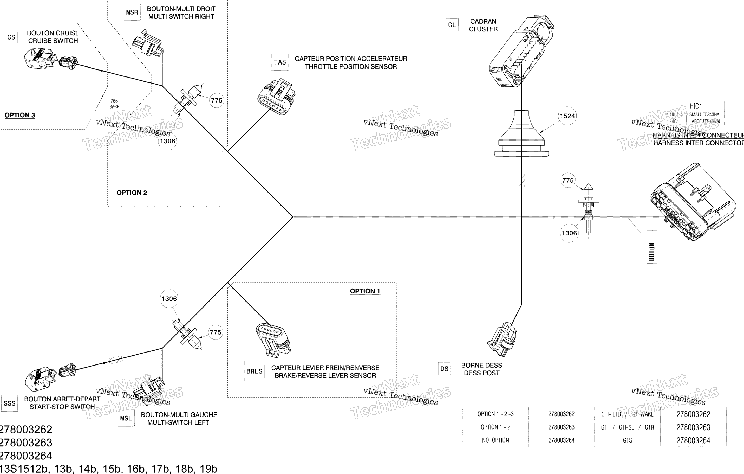 Электрооборудование Harness Steering