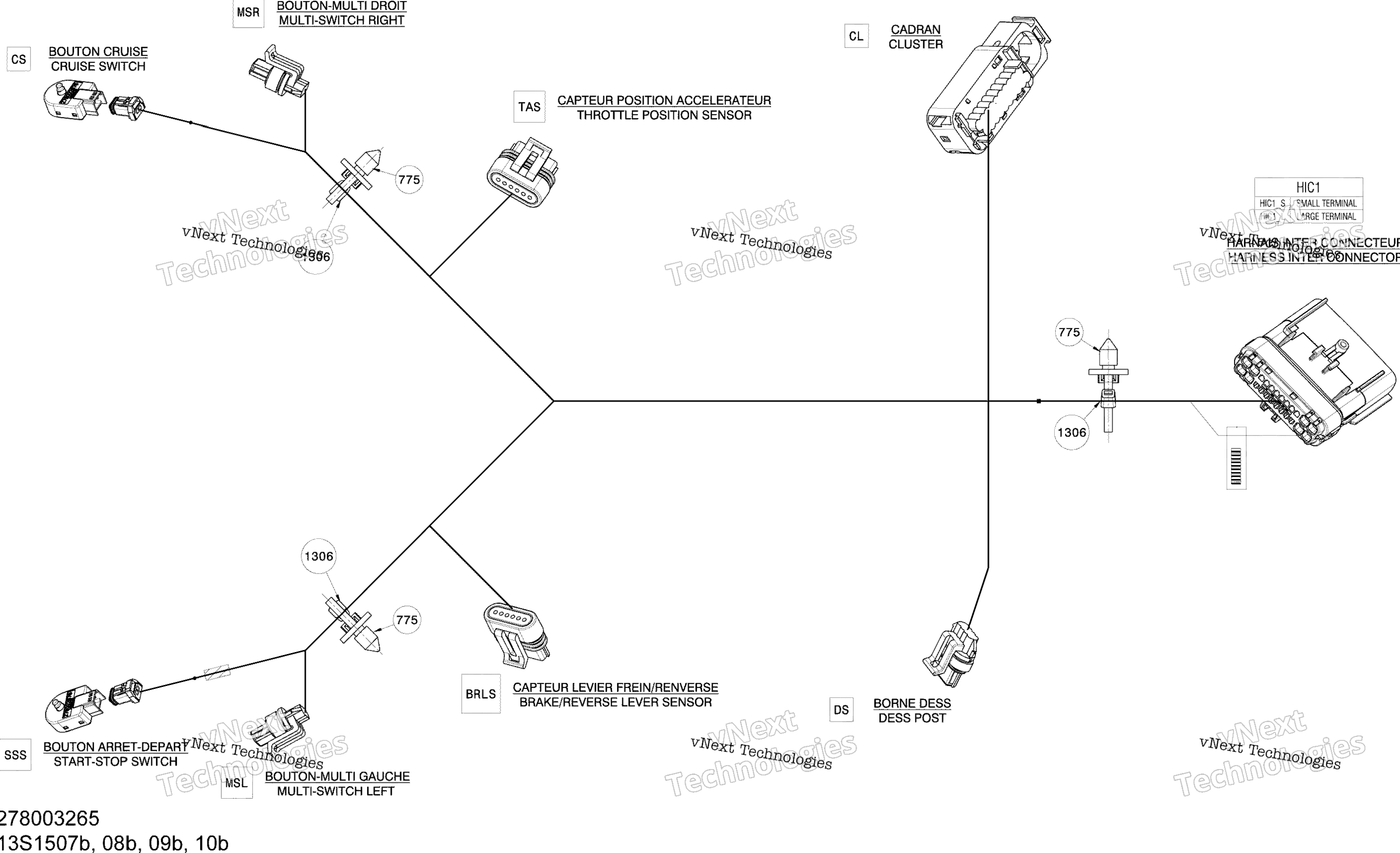 Электрооборудование Harness Steering