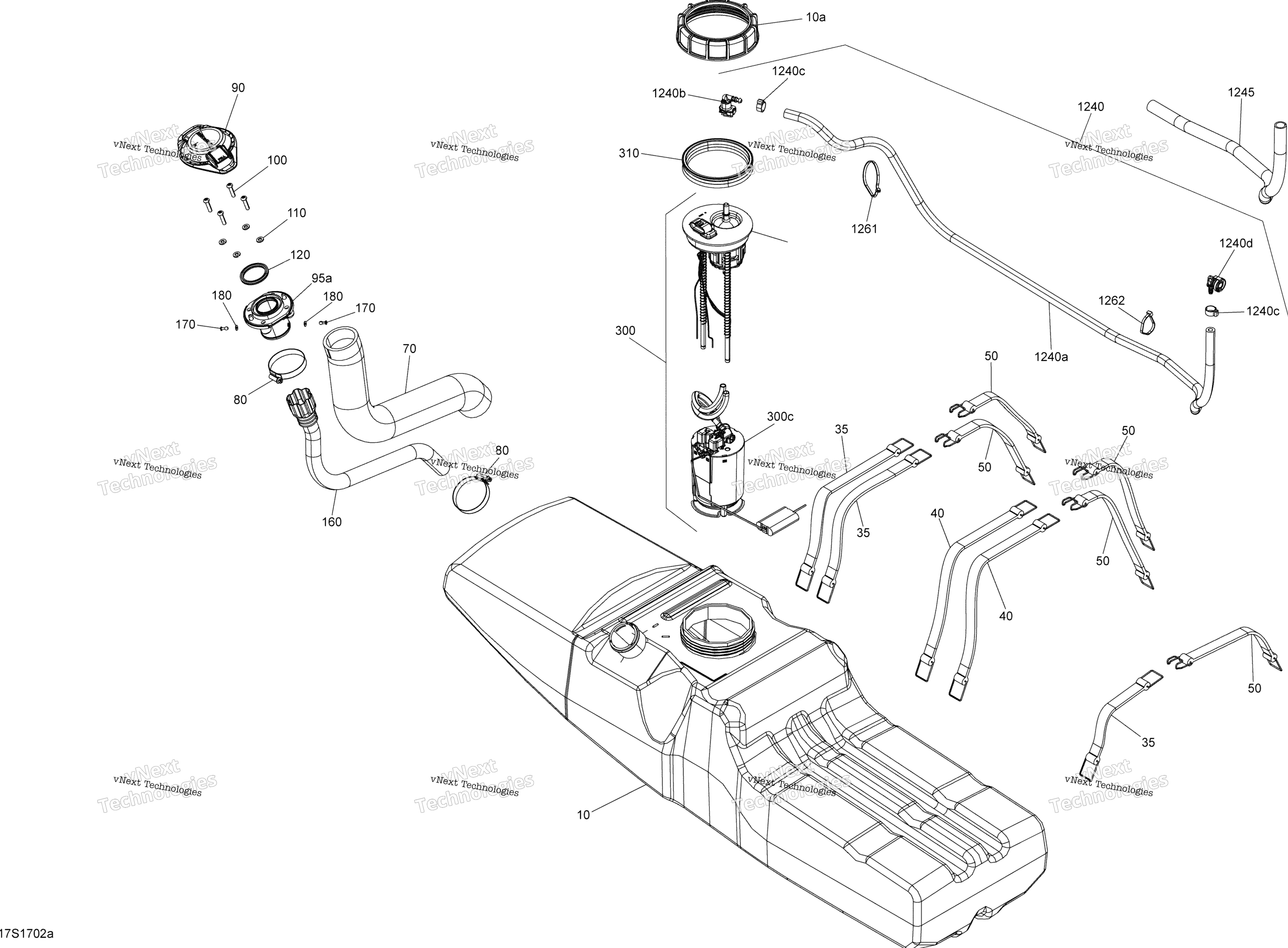 Топливная система System - Model With Suspension