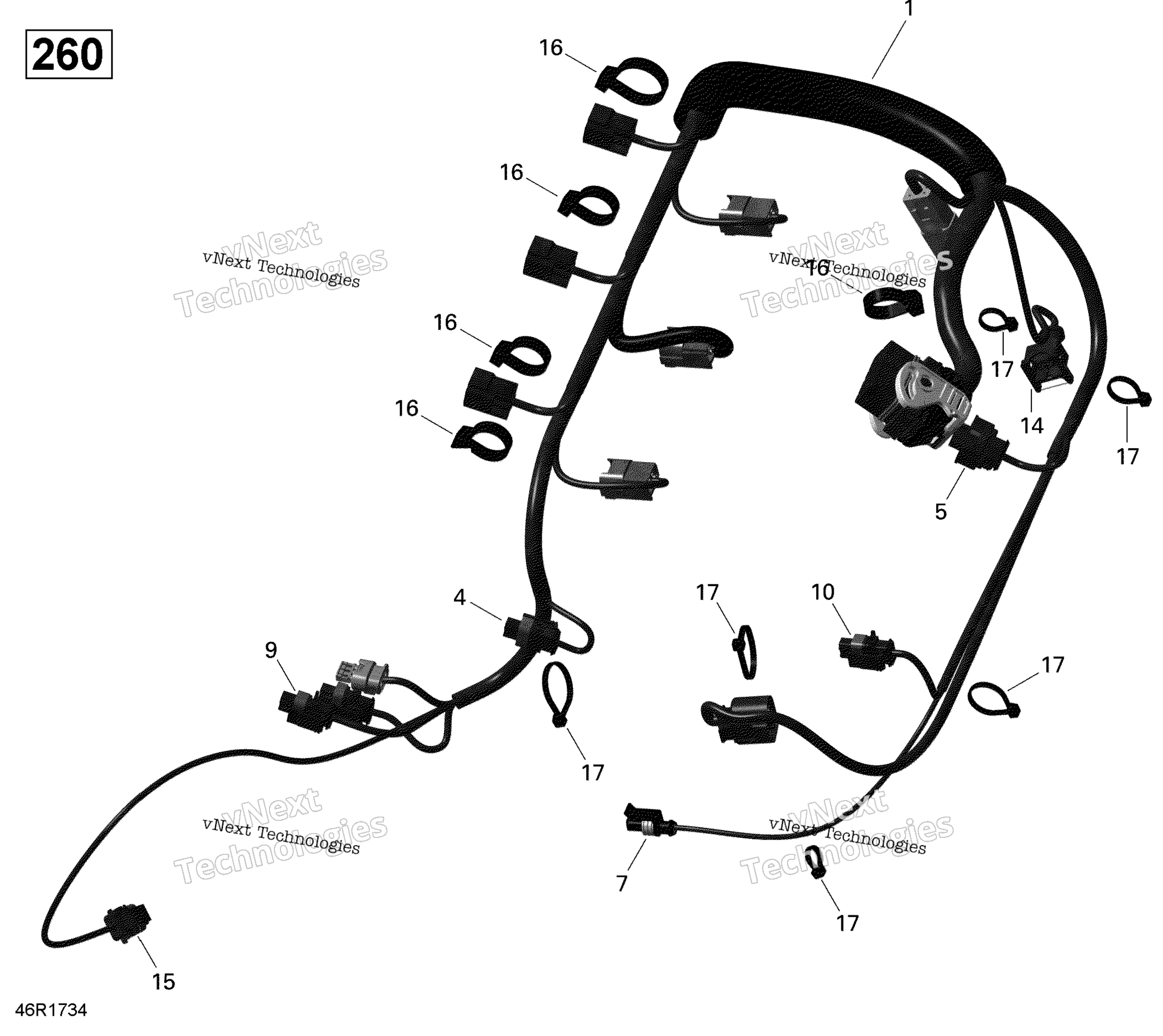 Двигатель Harness - 260