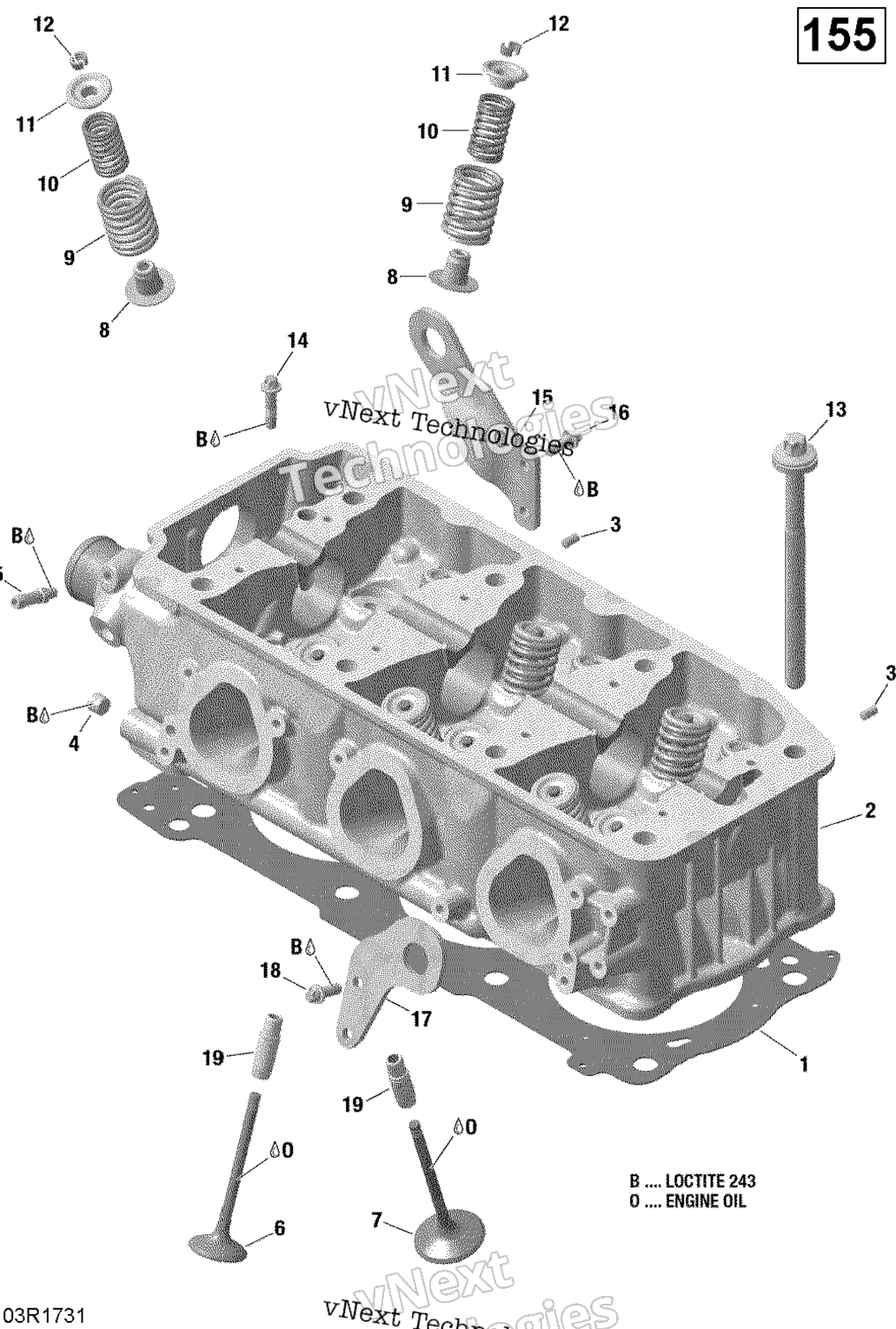 Цилиндр Head - 130-155 Model Without Suspension
