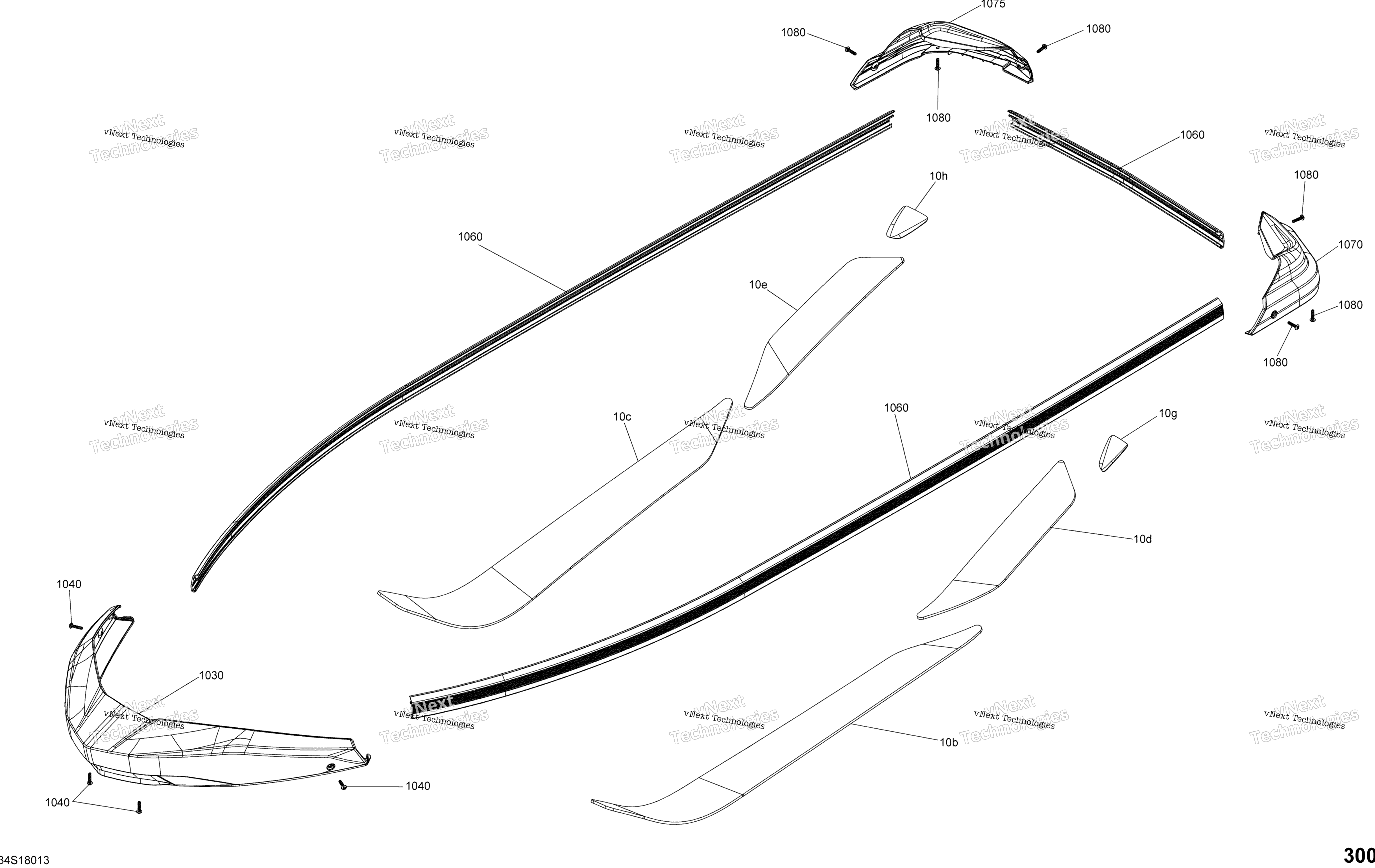 Кузов Hull Part - Gtx Package Std
