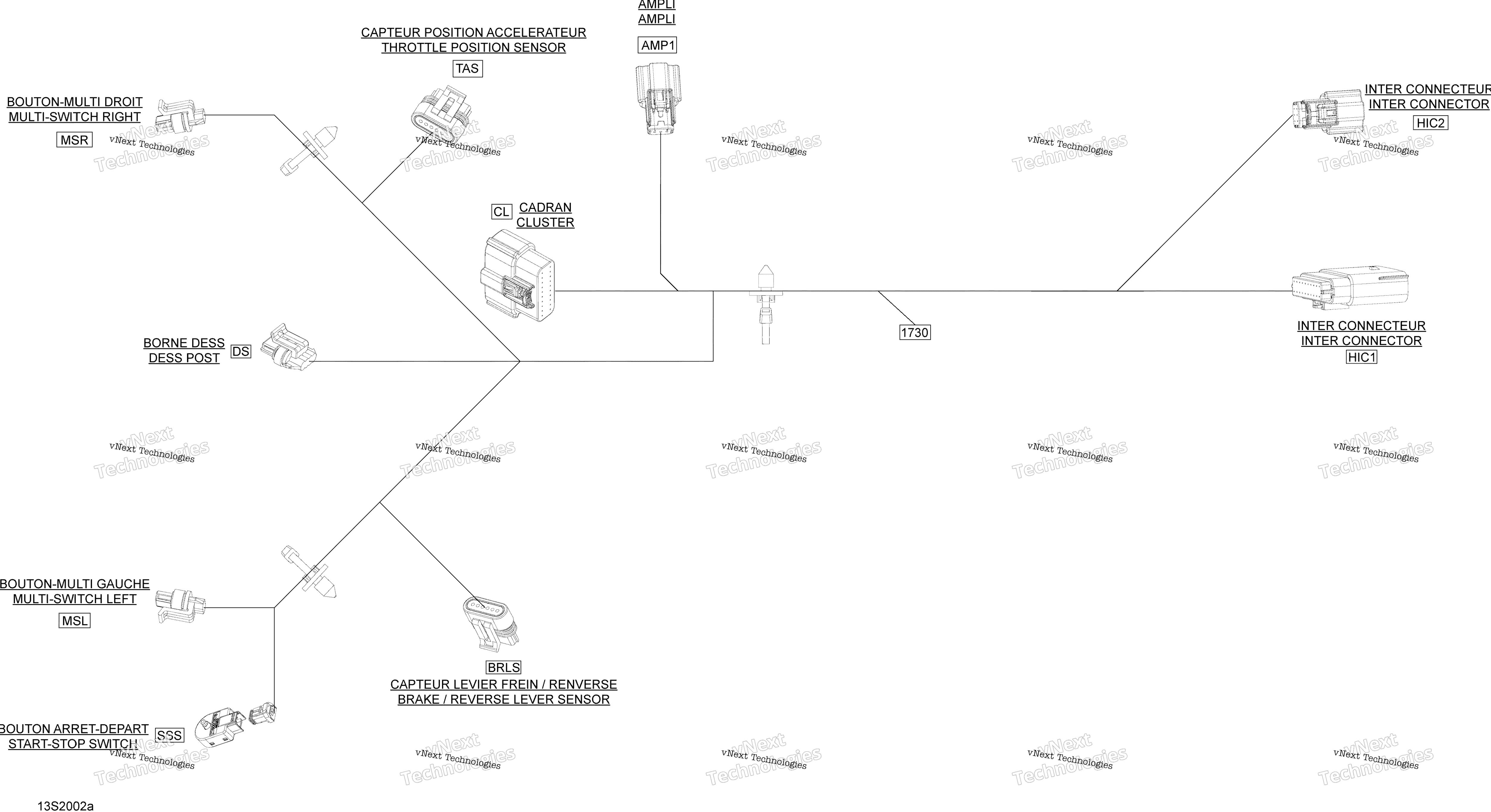 Электрооборудование Harness Steering 278003780