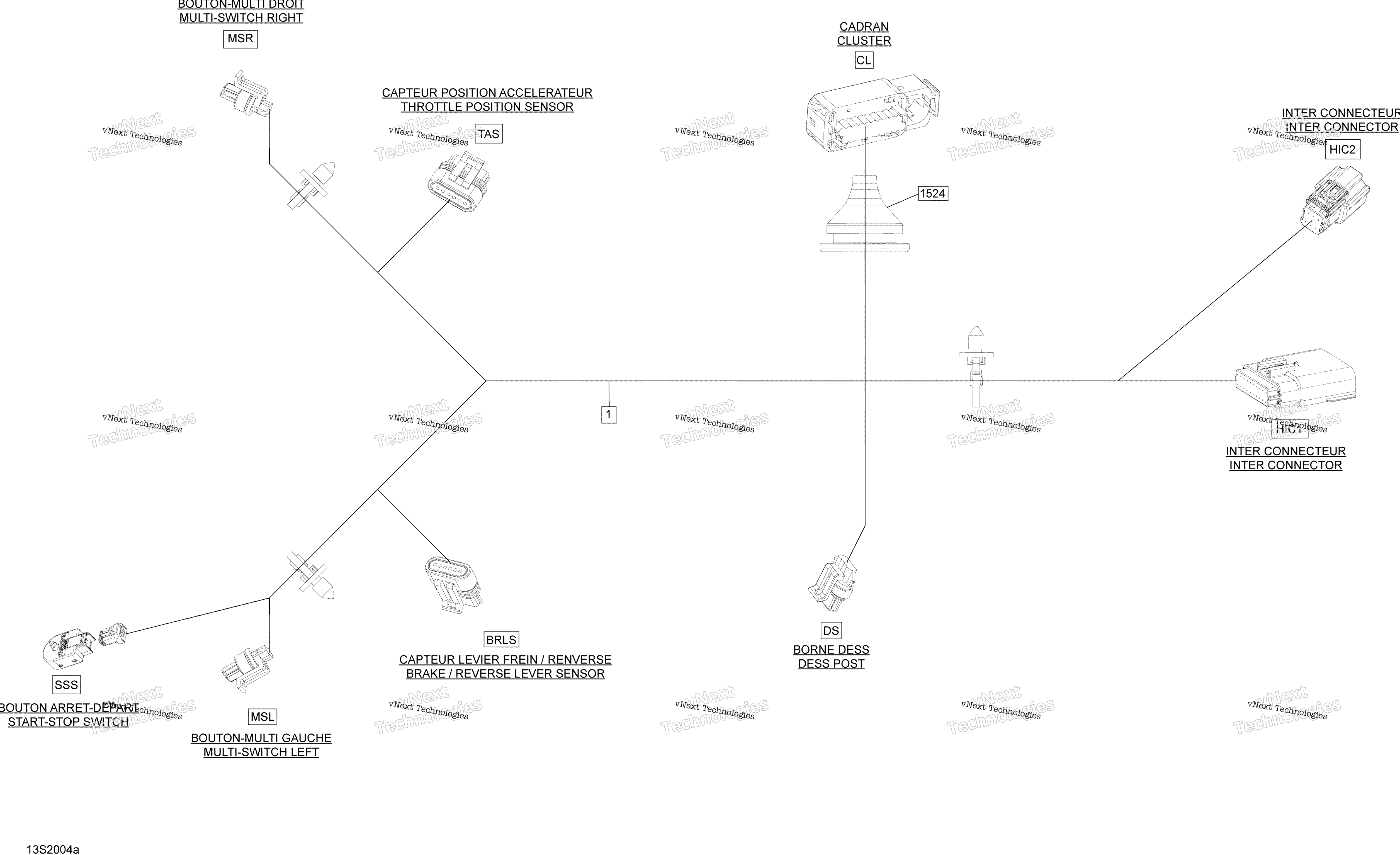 Электрооборудование Harness Steering 278003559