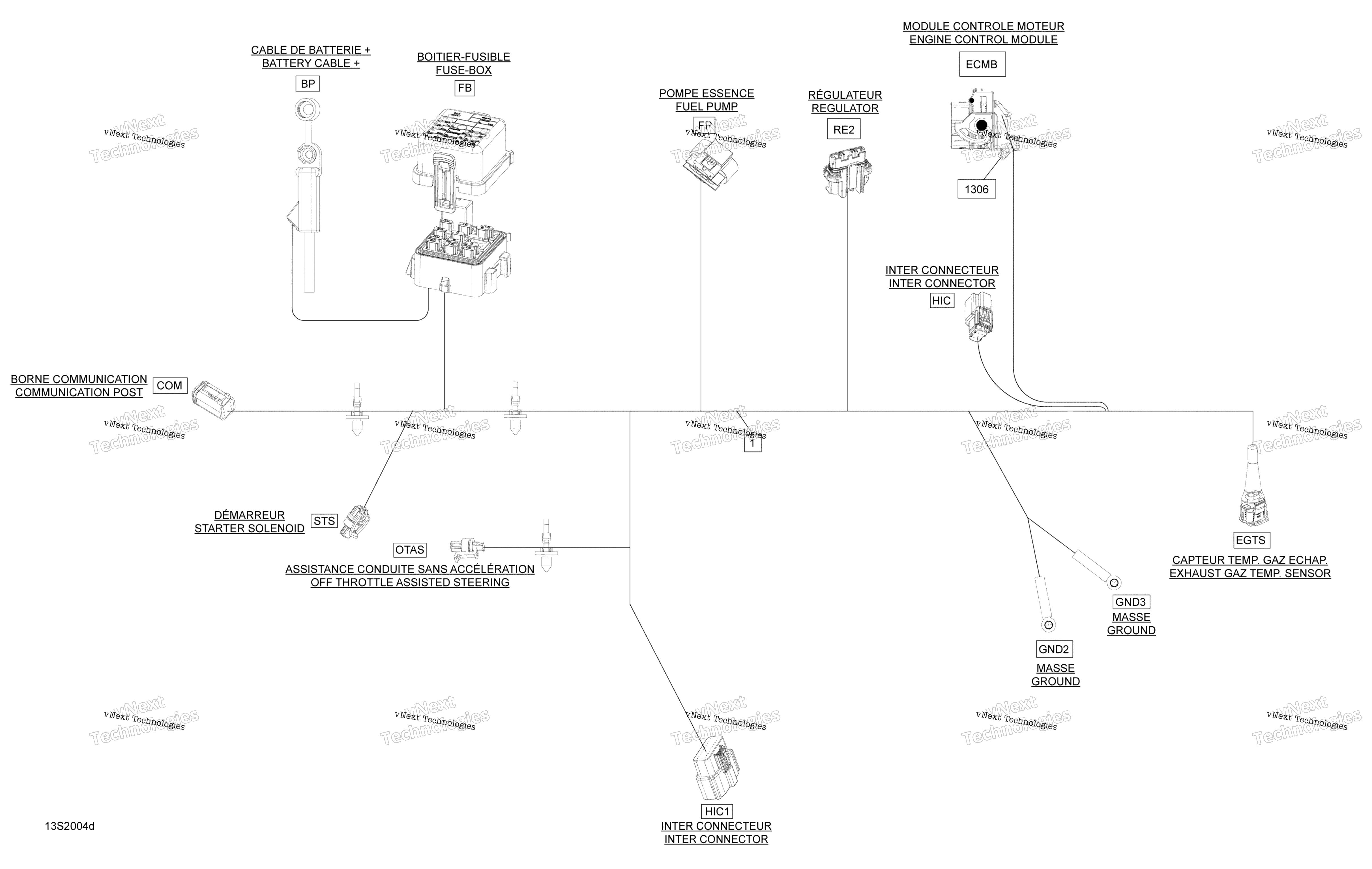 Электрооборудование Harness Main 278003803