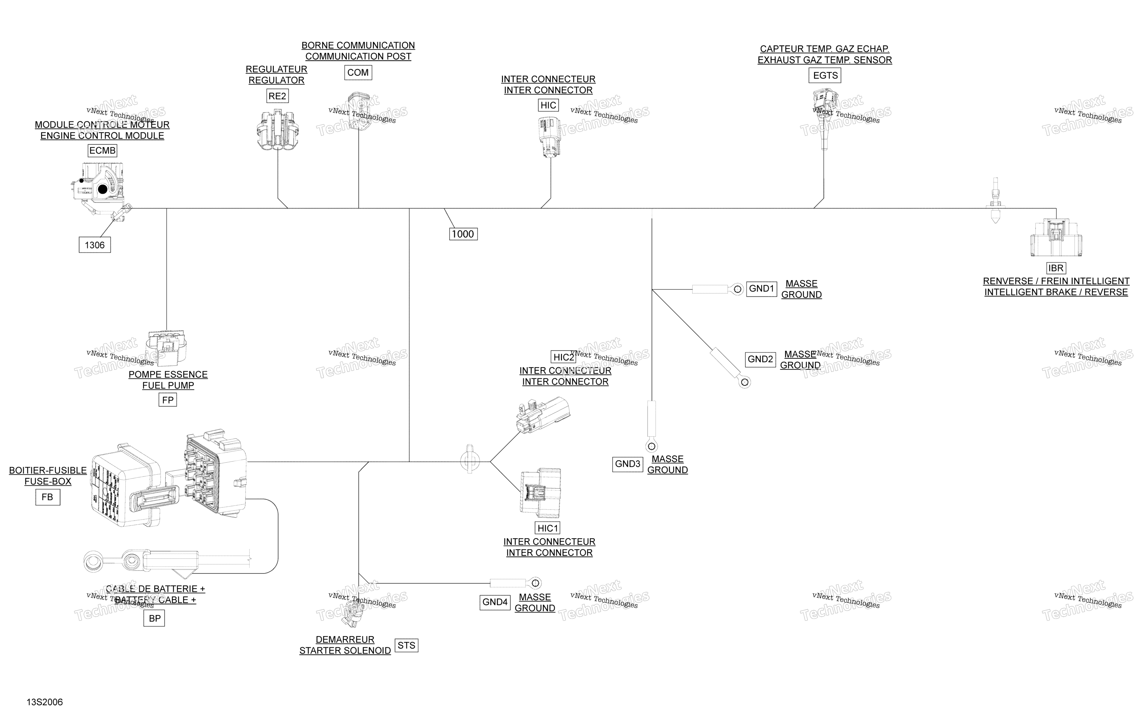 Электрооборудование Harness Main 278003783