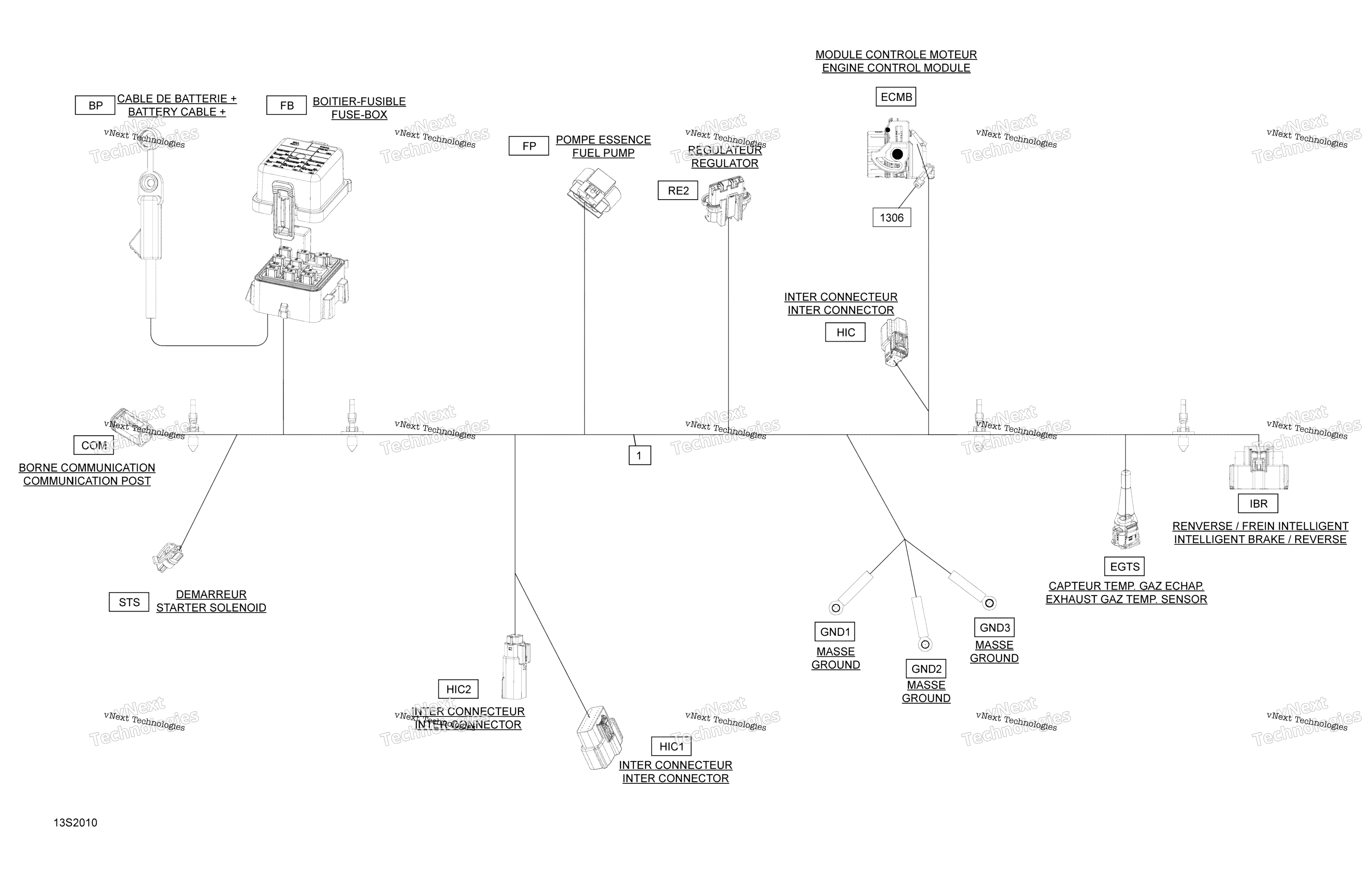 Электрооборудование Harness Main 278003818