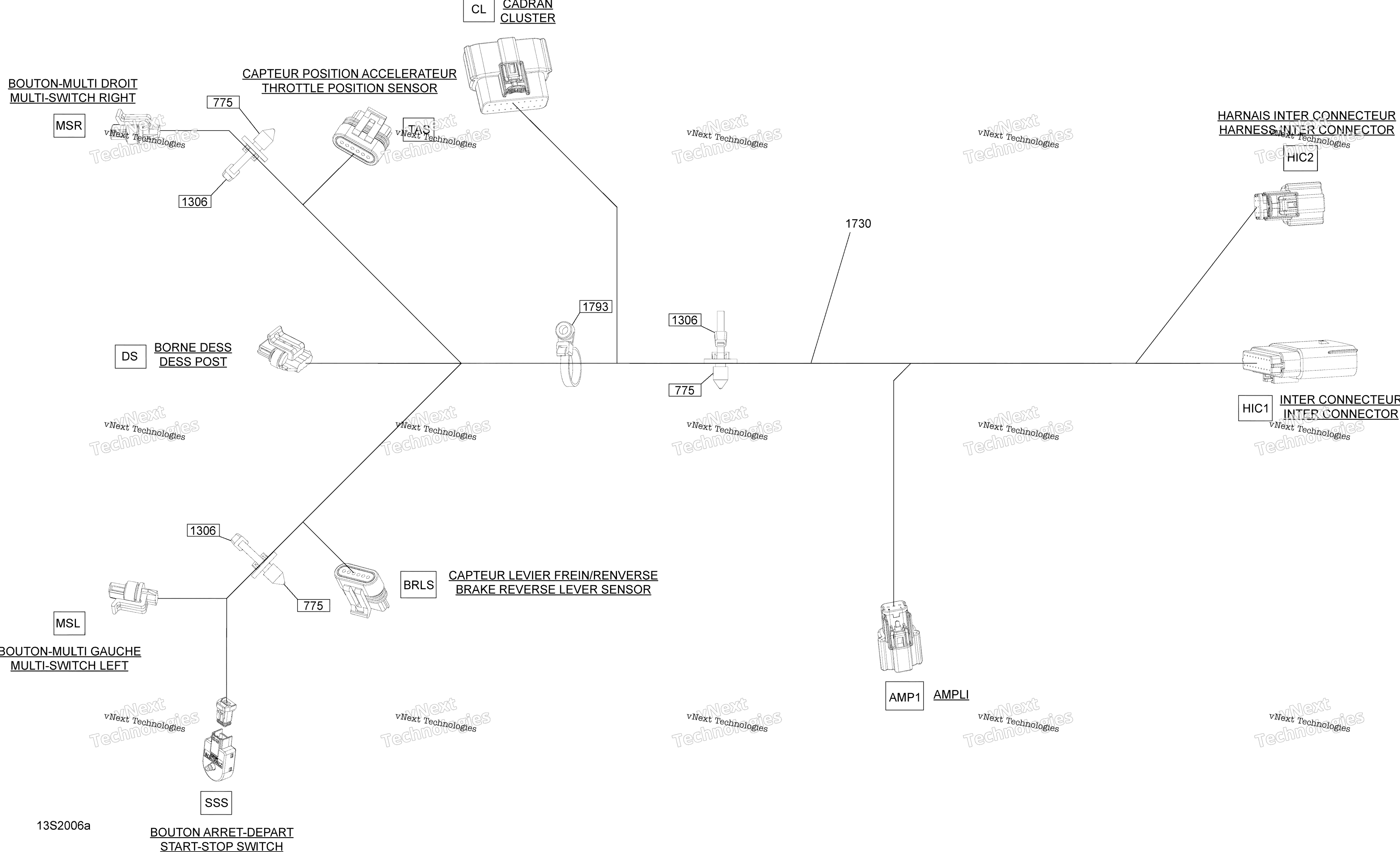Электрооборудование Harness Steering 278003851