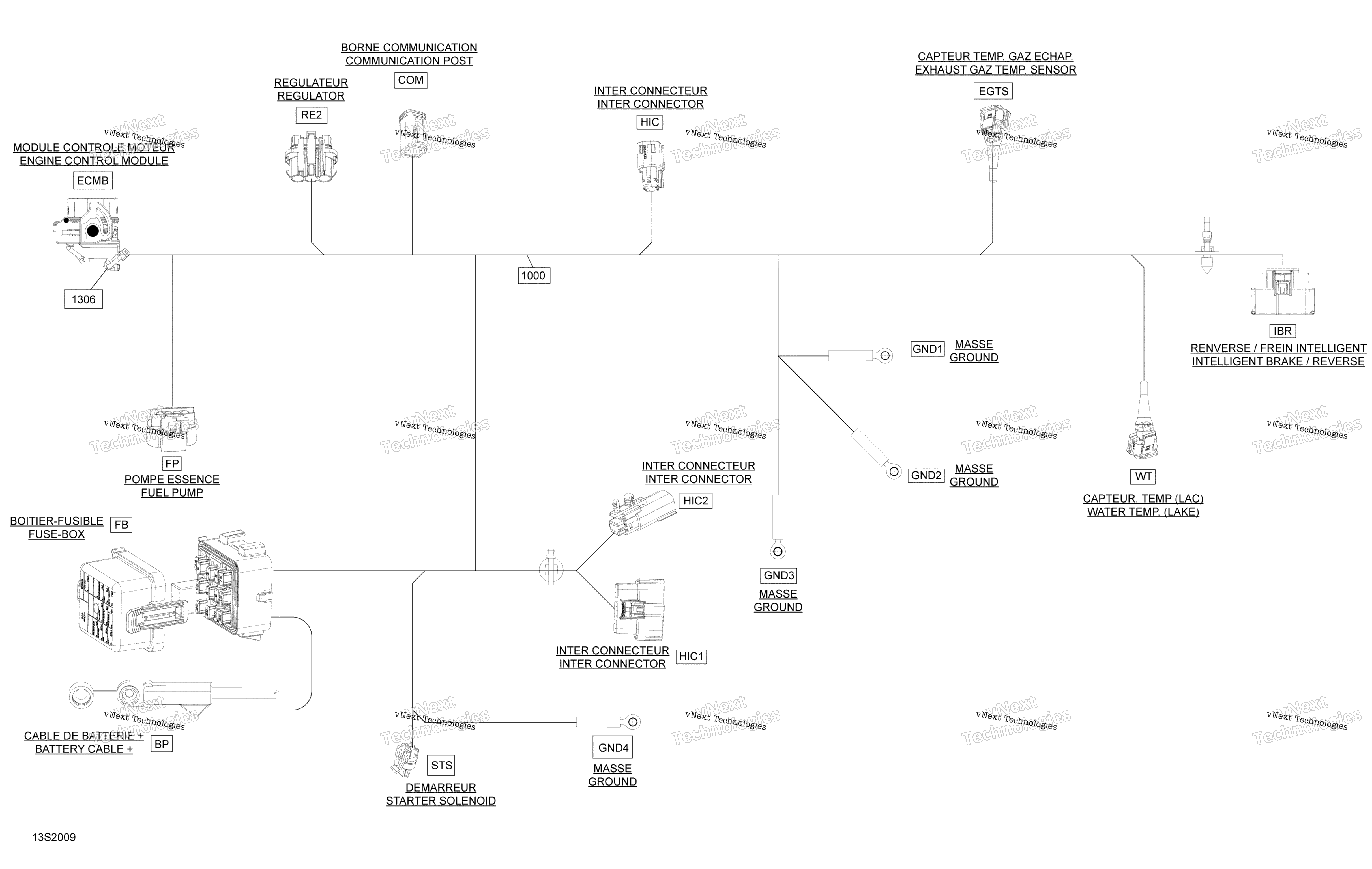 Электрооборудование Harness Main 278003815
