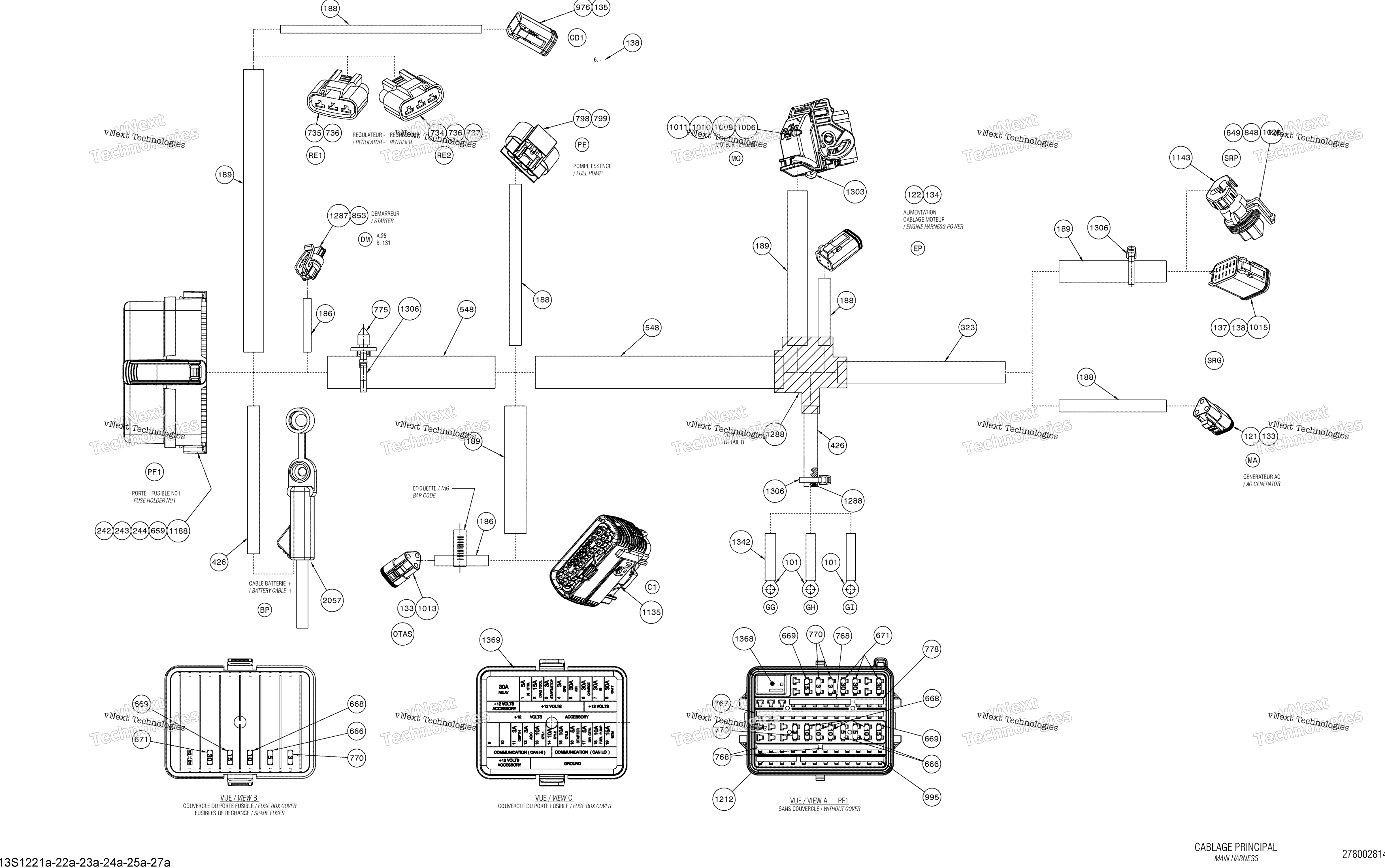Электрооборудование Harness Main