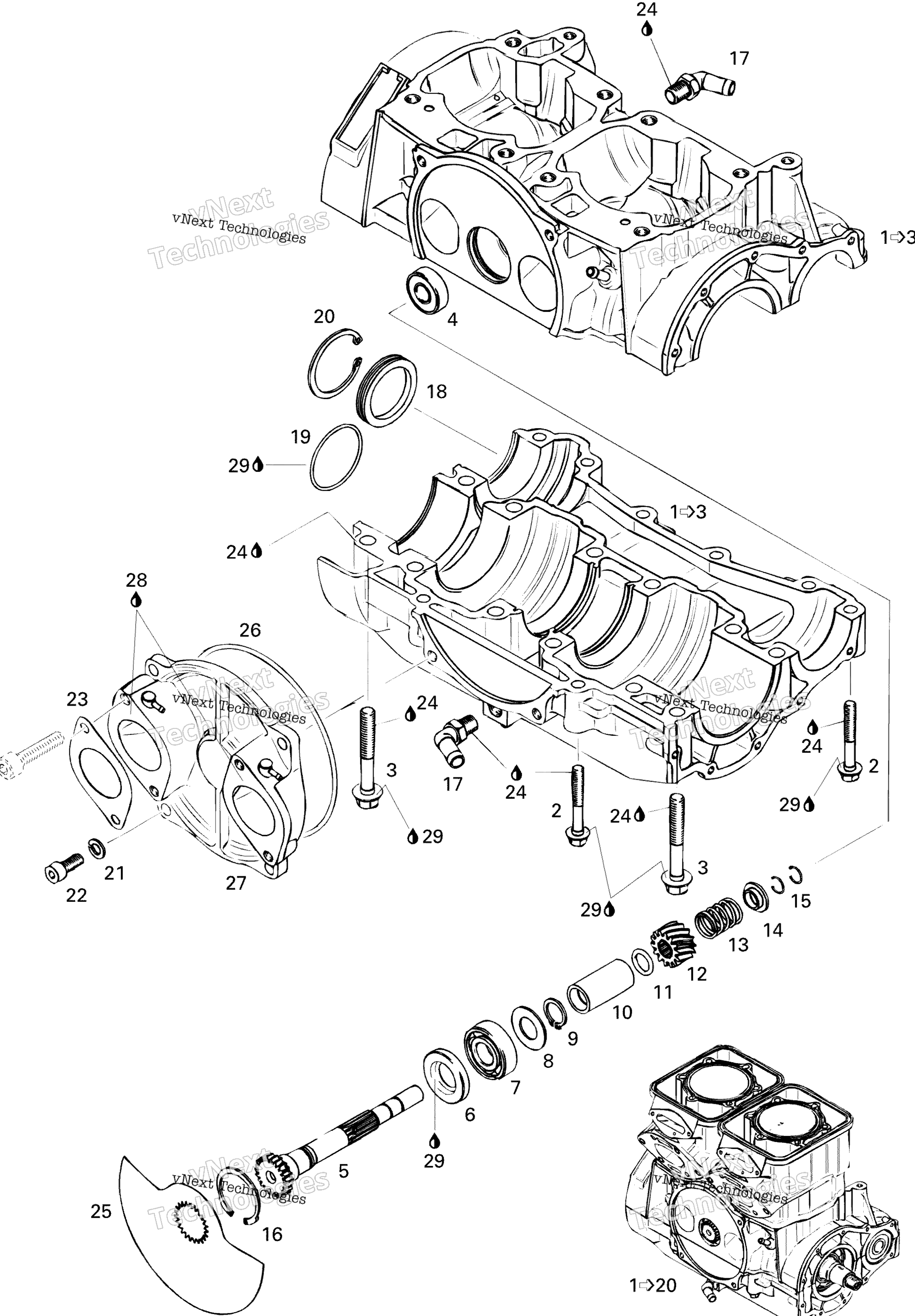 Картер And Rotary Valve