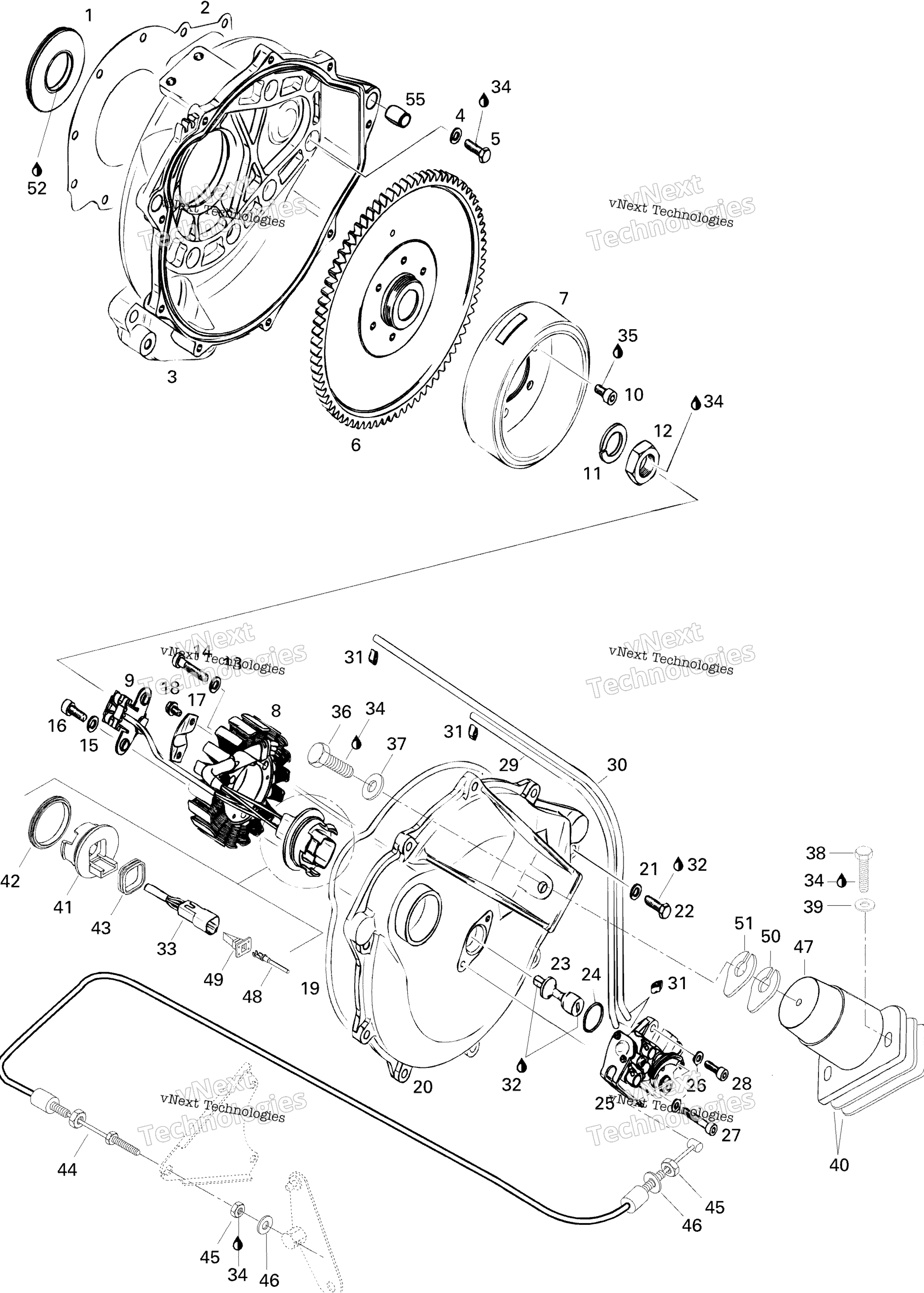 Магнето And Oil Pump