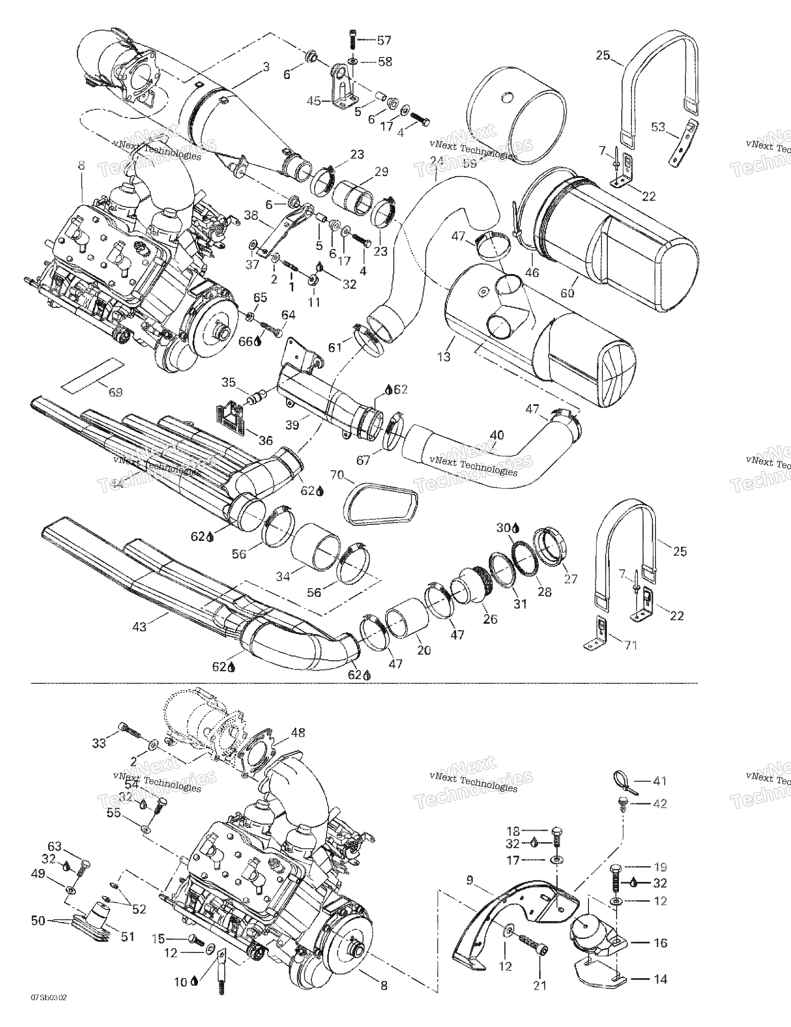 Двигатель Support And Muffler